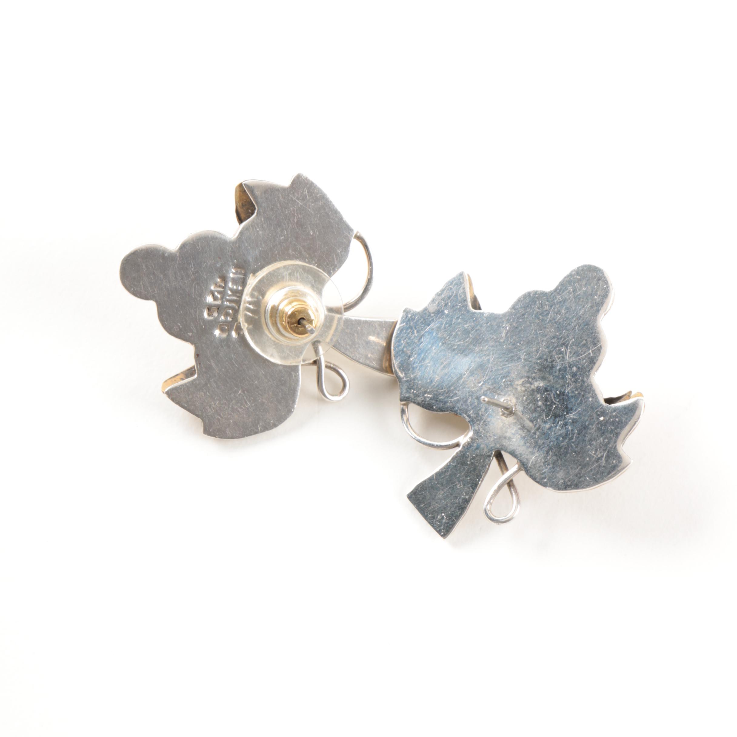 Sterling Silver Peridot, Citrine, and Amethyst Earring Selection