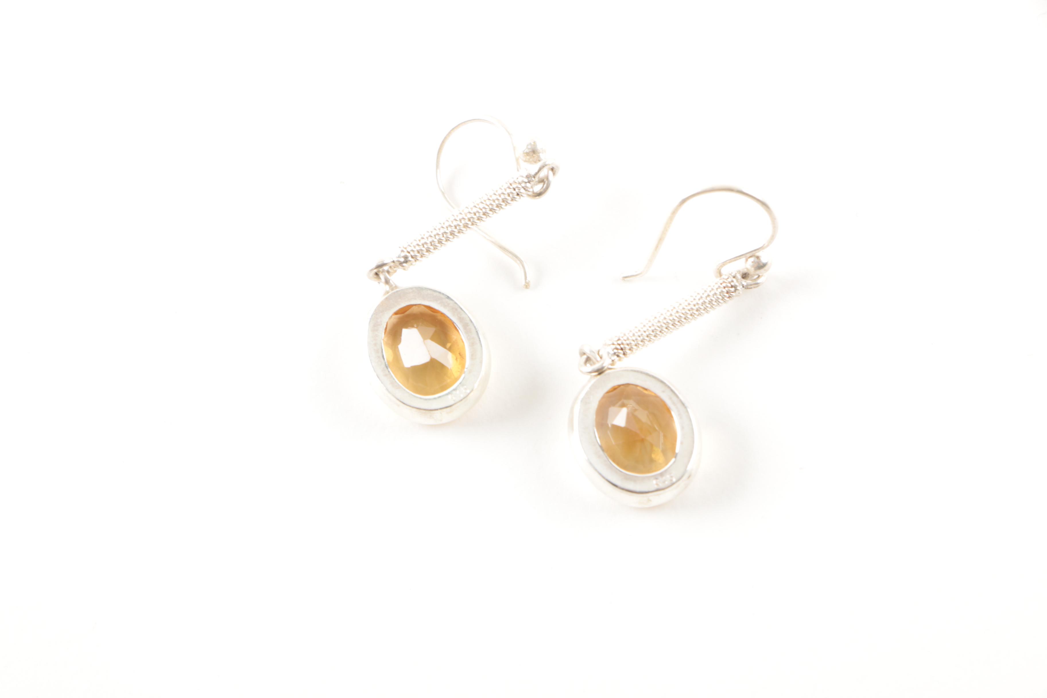 Sterling Silver Peridot, Citrine, and Amethyst Earring Selection