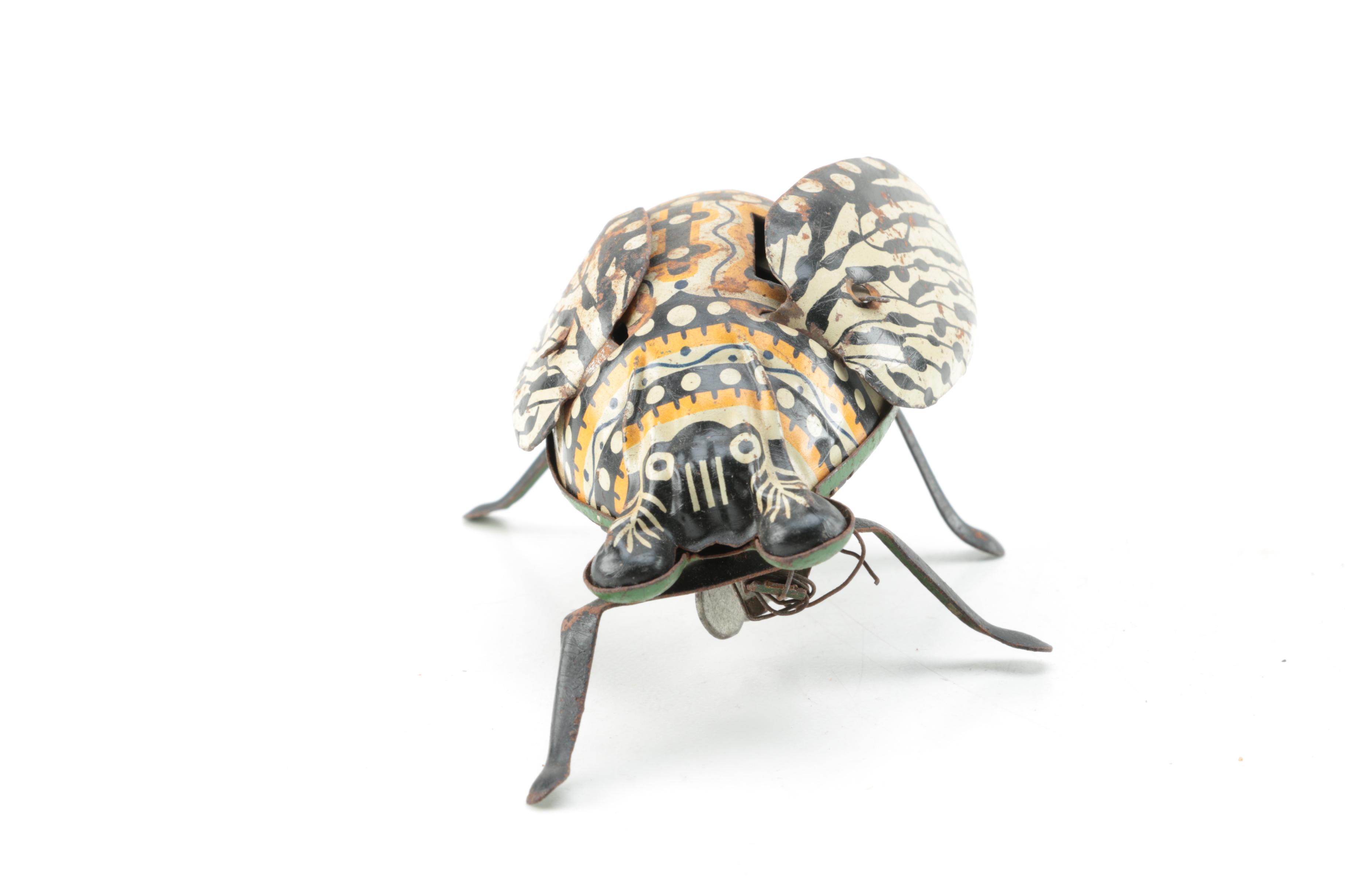 Antique Mechanical Tin Beetle from Japan