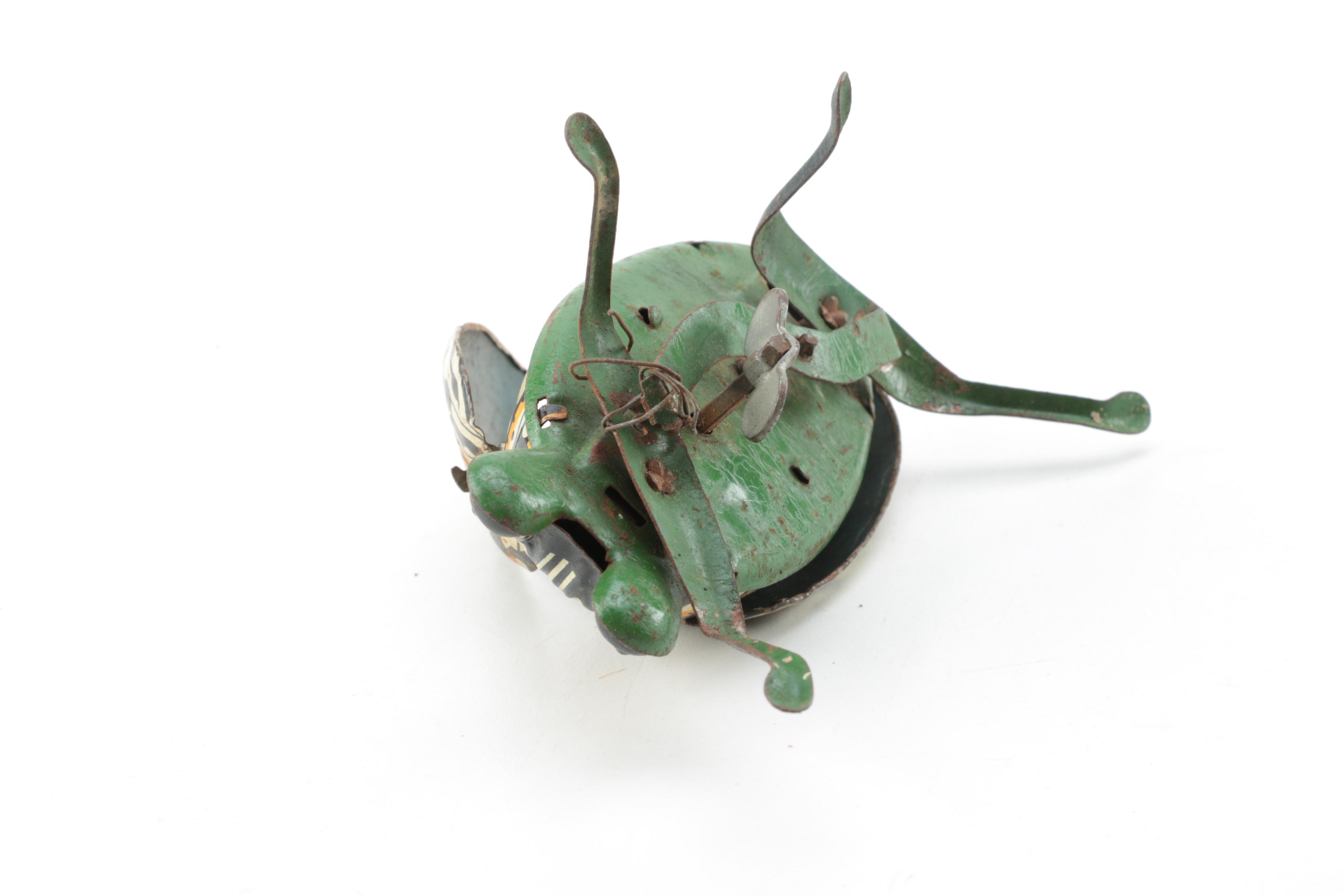 Antique Mechanical Tin Beetle from Japan
