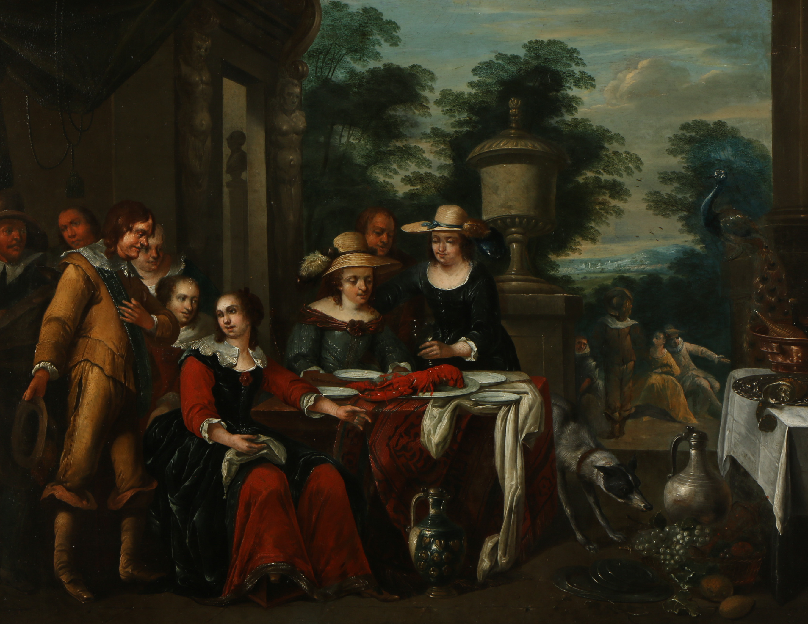 Antique Dutch School Oil Painting