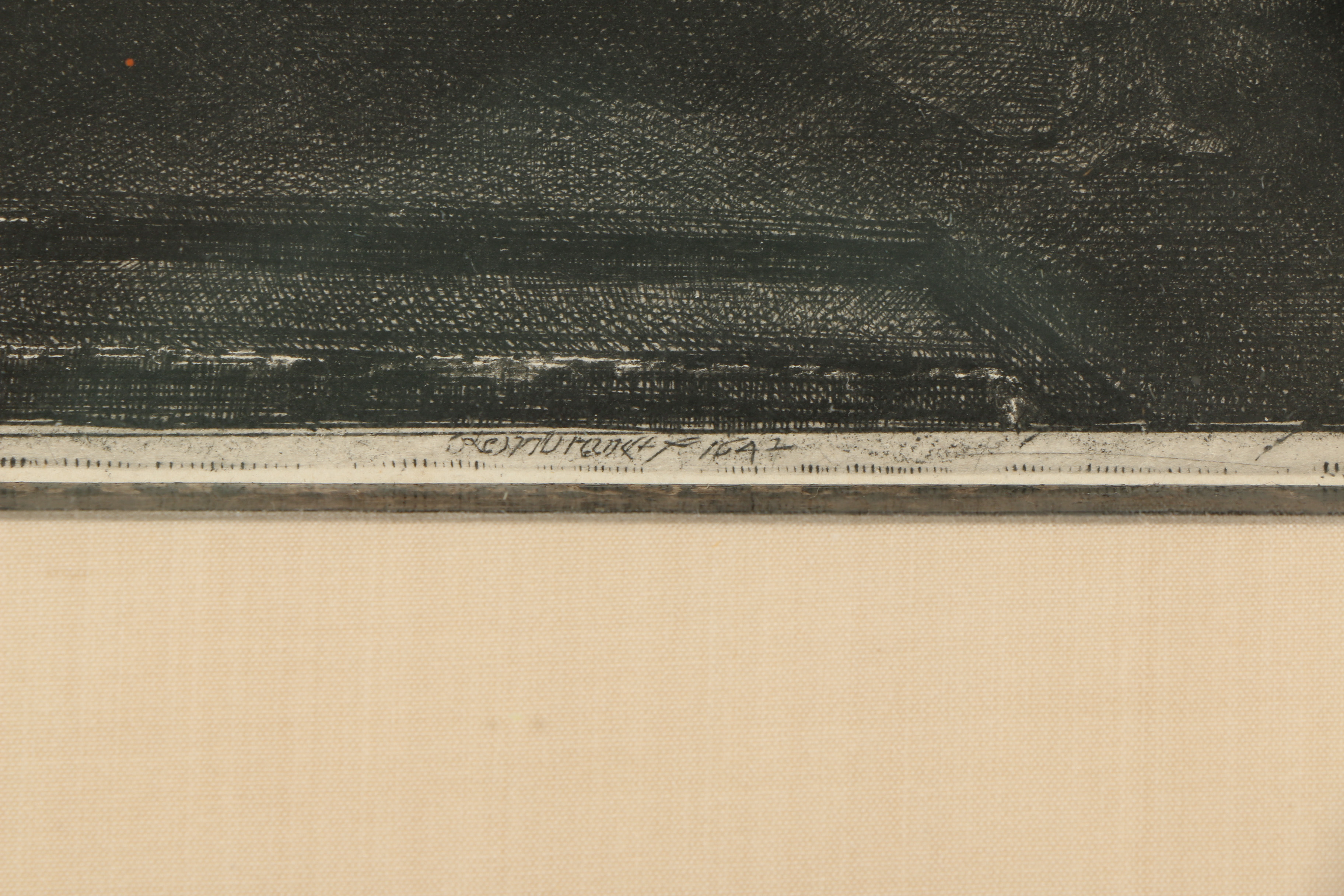 Rembrandt van Rijn Restrike Etching and Drypoint "St. Jerome in a Dark Chamber"