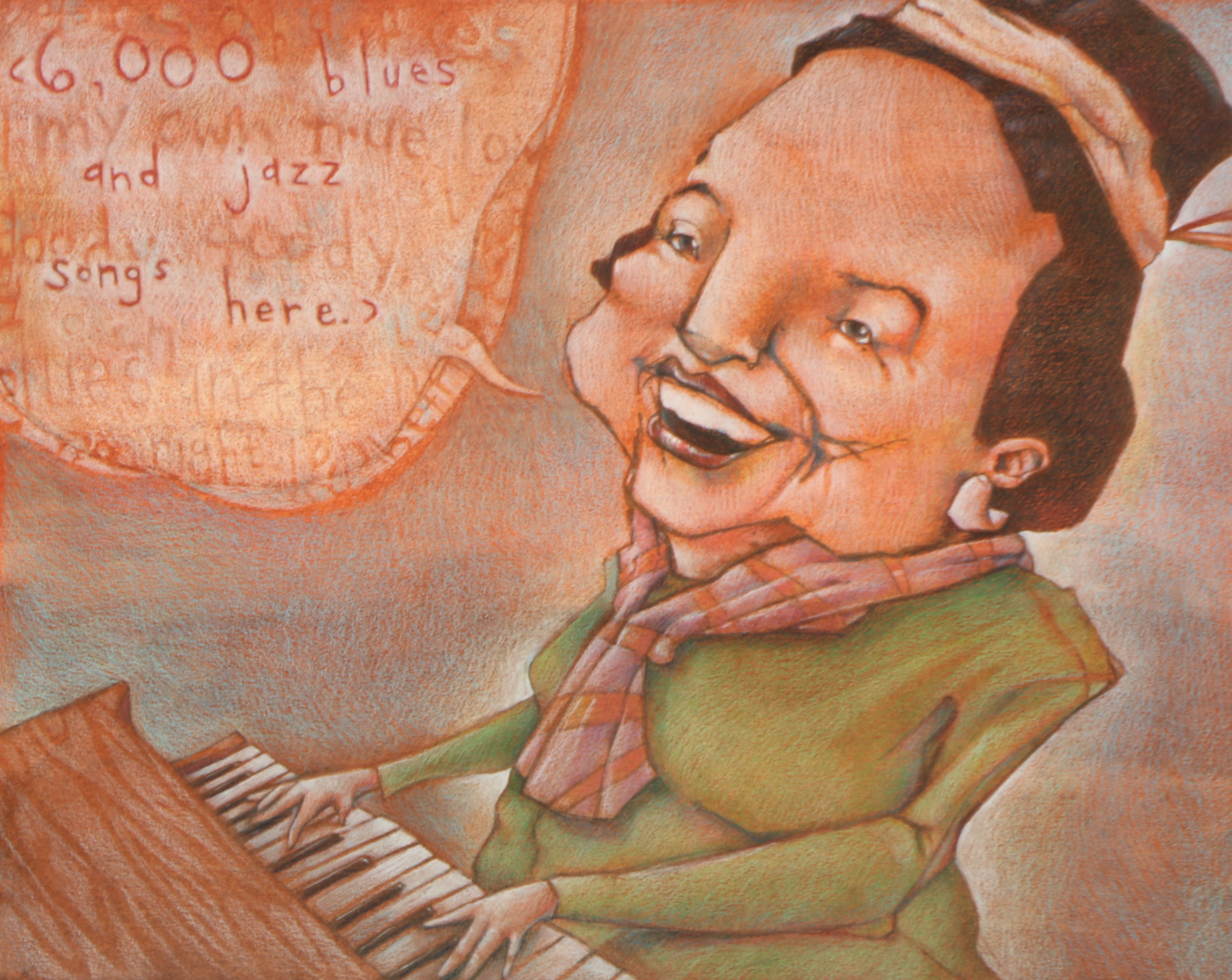 Erin Ruiz Mixed Media Drawing "Emma Kelly"