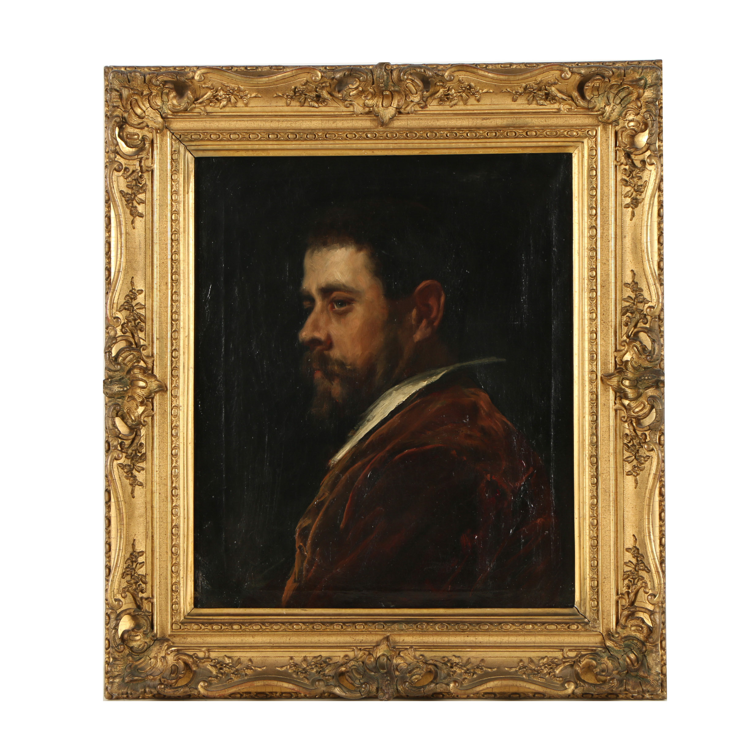 19th Century Self Portrait Attributed to Emilio Sala Frances