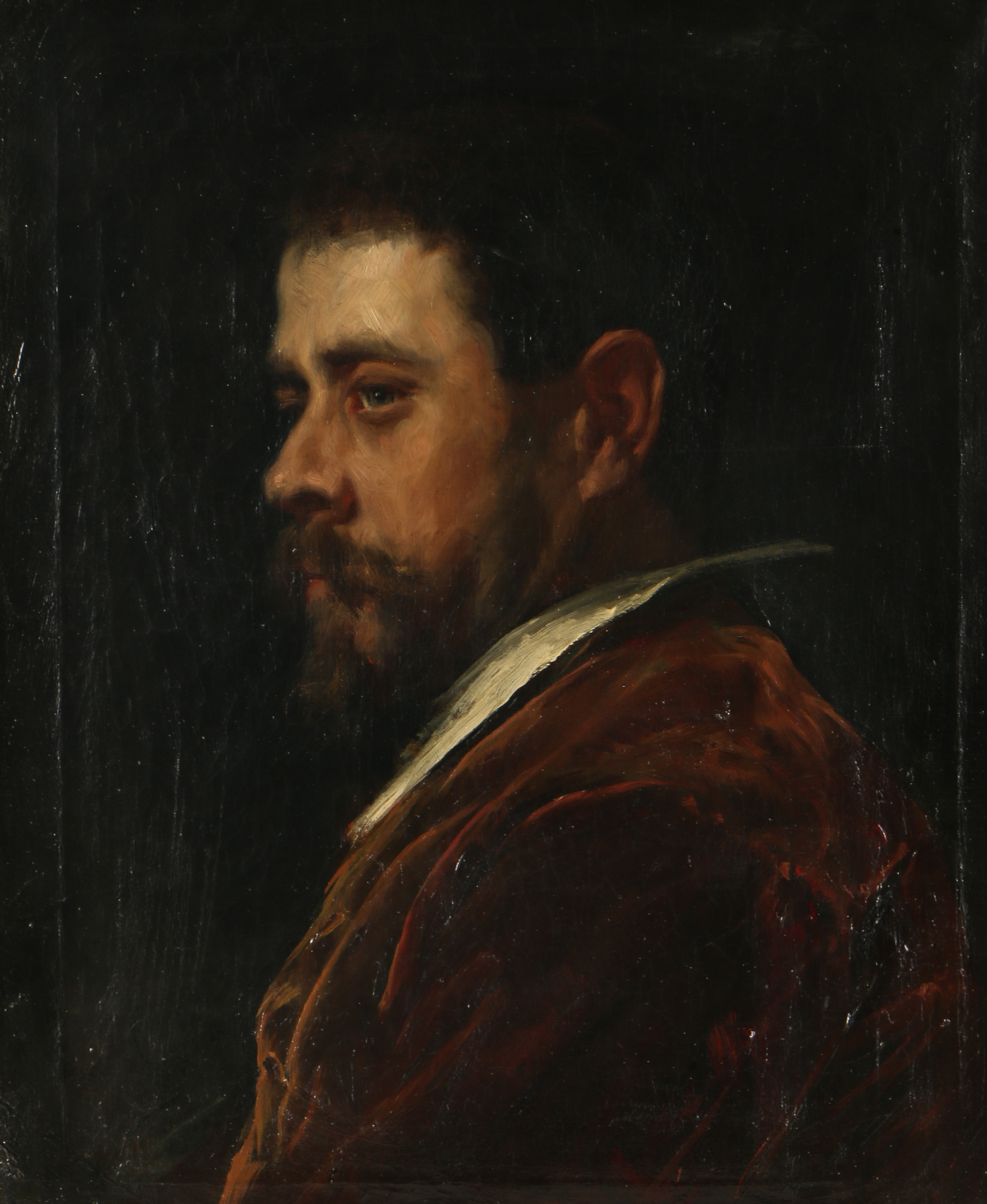 19th Century Self Portrait Attributed to Emilio Sala Frances
