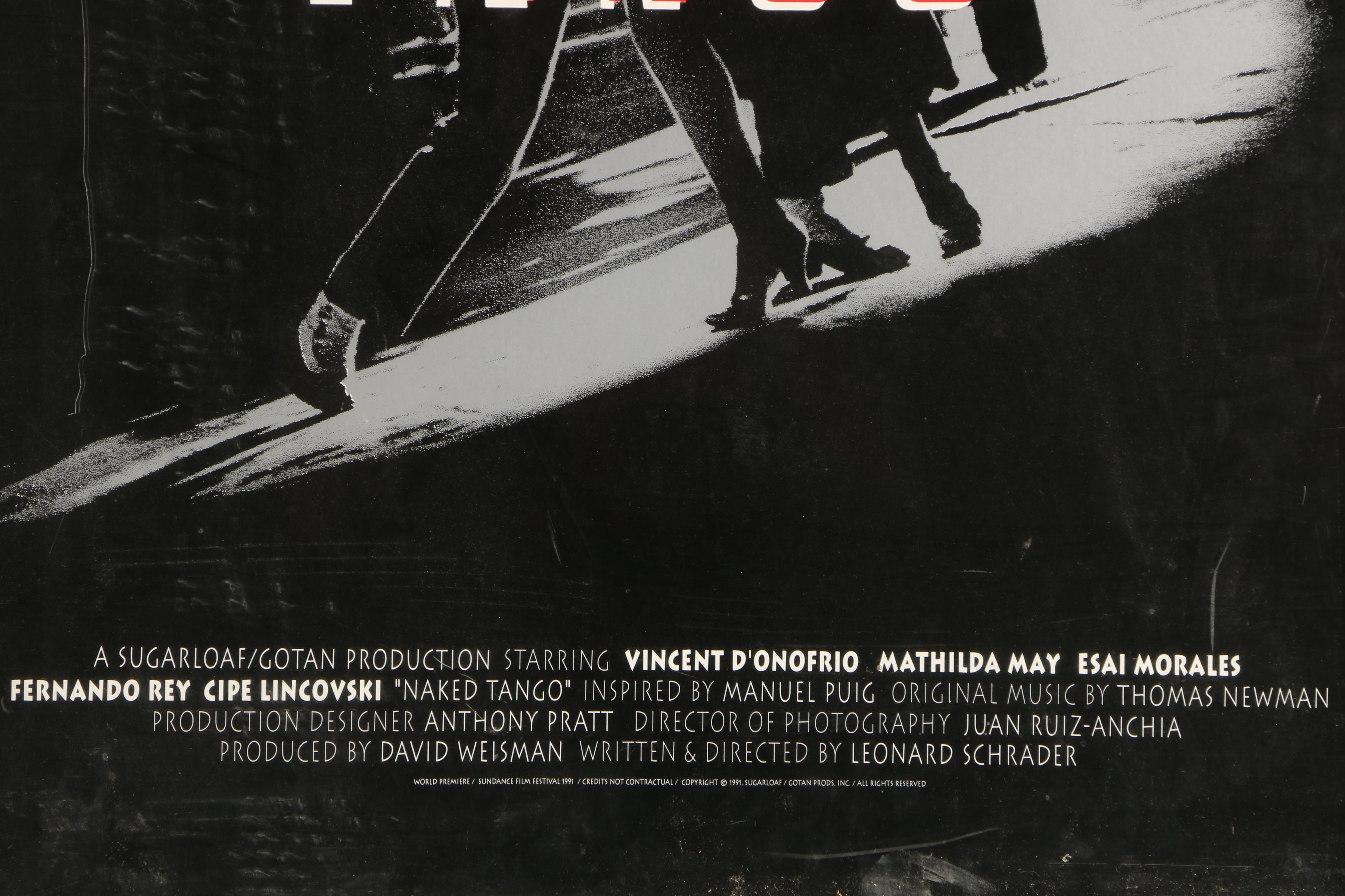 Promotional "Naked Tango" Serigraph Poster Print