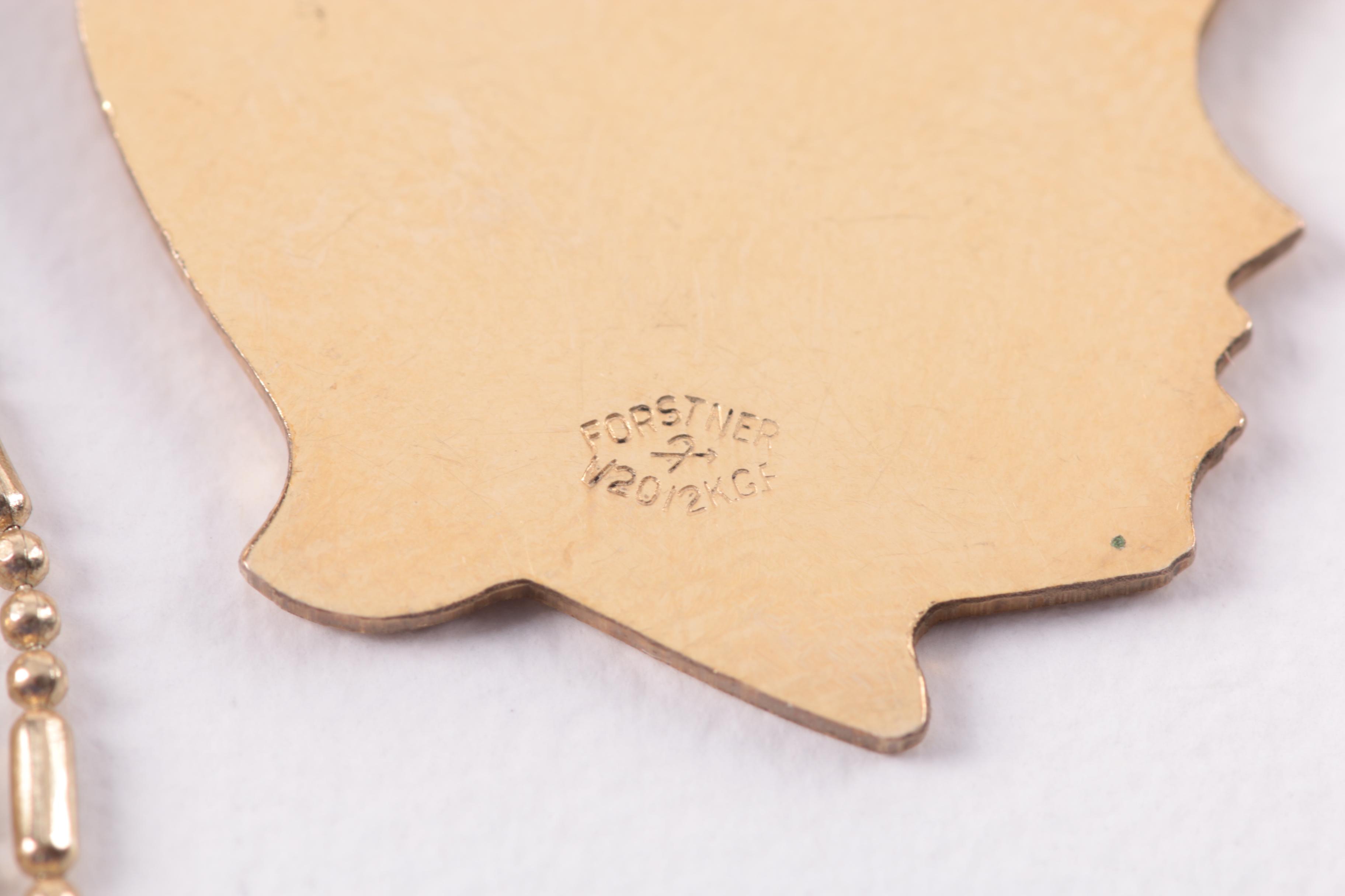 Costume Jewelry Selection Including Cloissonné Enamel and Forstner Charm