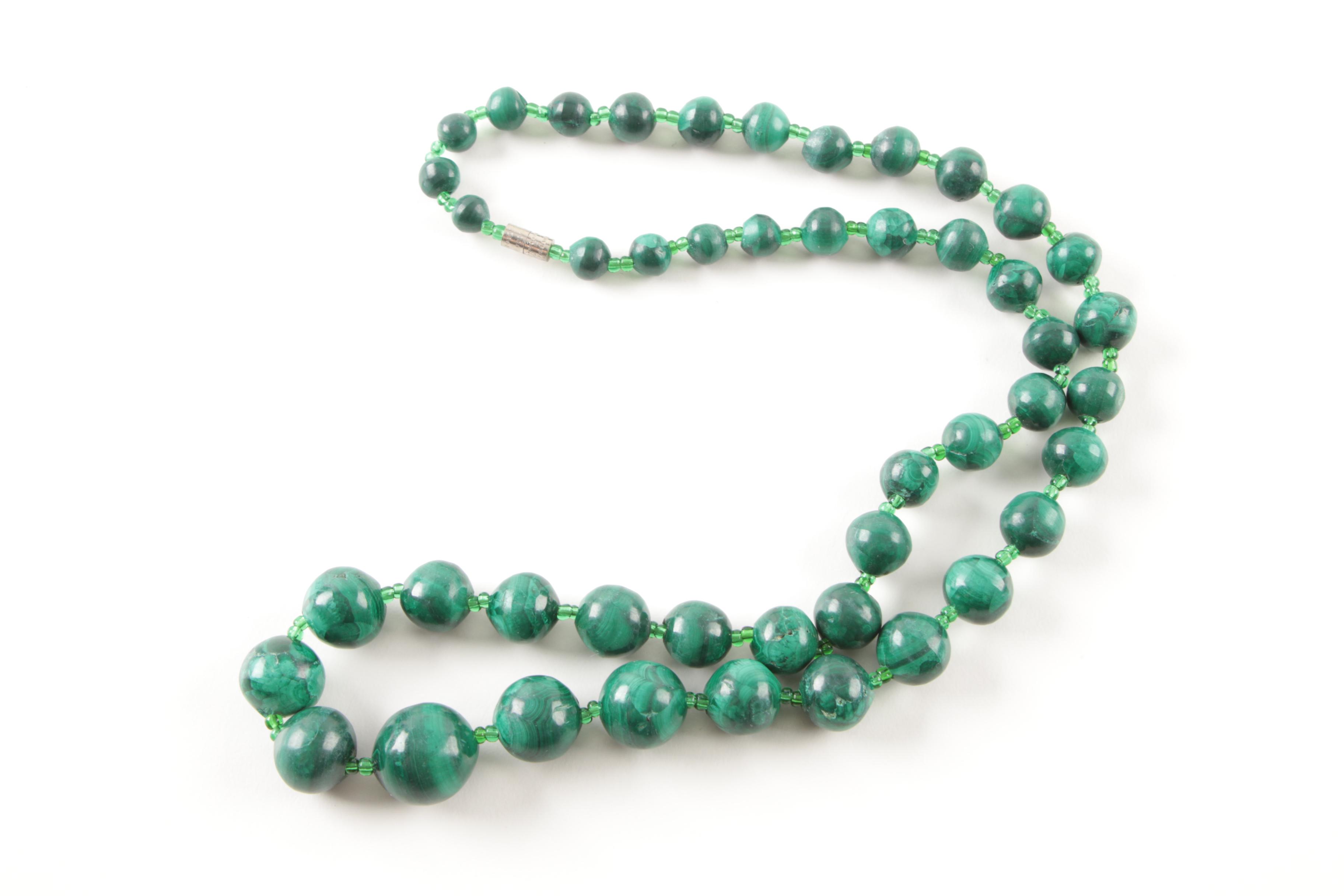 Jasper, Malachite, and Rose Quartz Jewelry Selection Including Sterling Silver