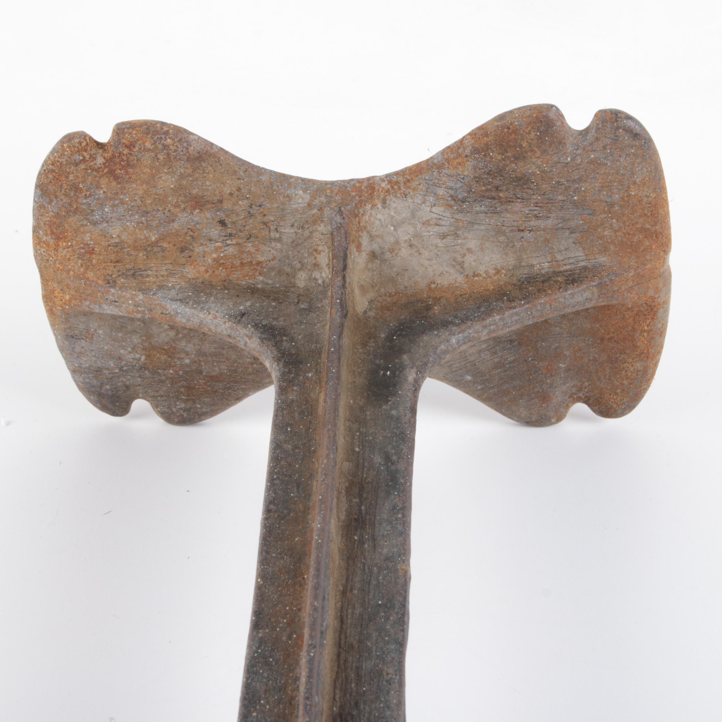 Vintage Cast Iron Cobbler's Stand