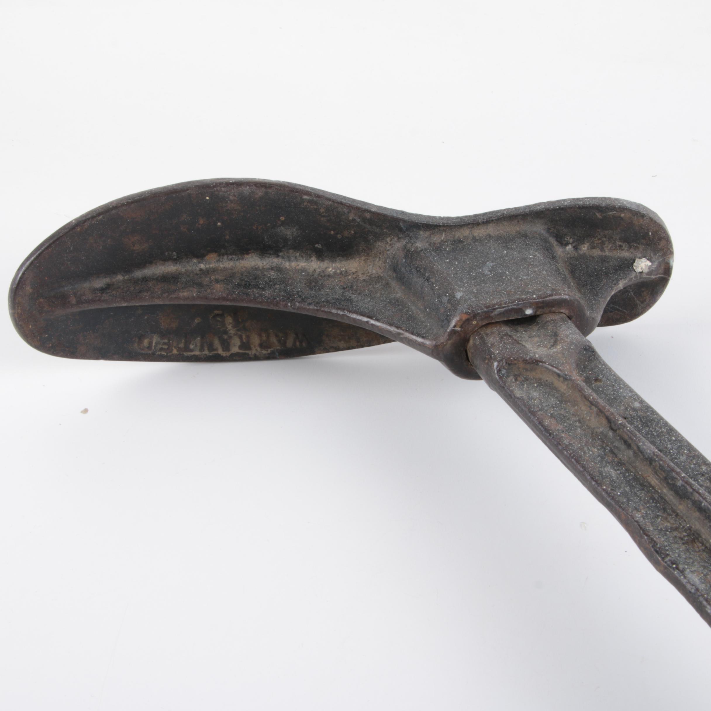 Vintage Cast Iron Cobbler's Stand