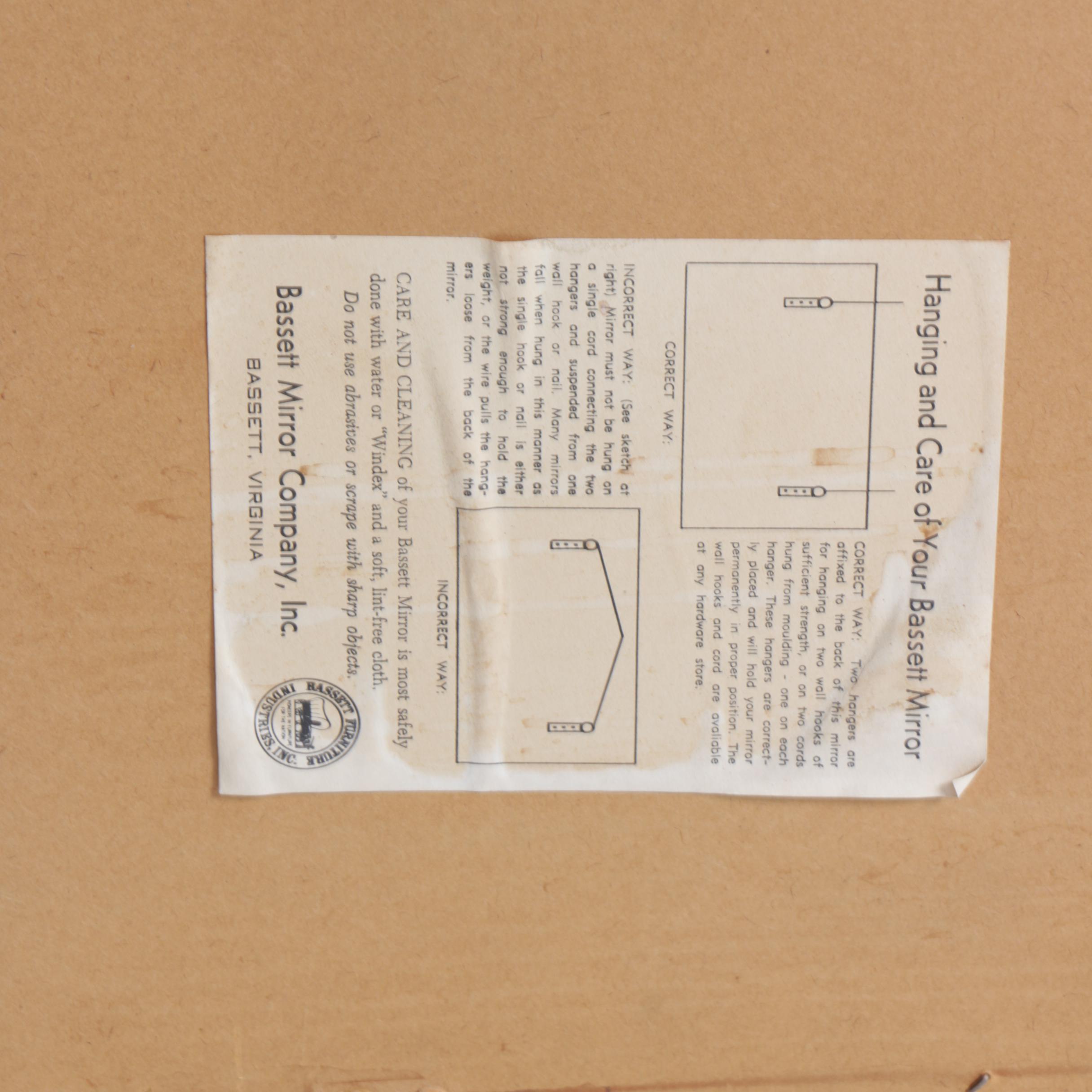 Foliate Themed Wall Mirror by Bassett Mirror Company