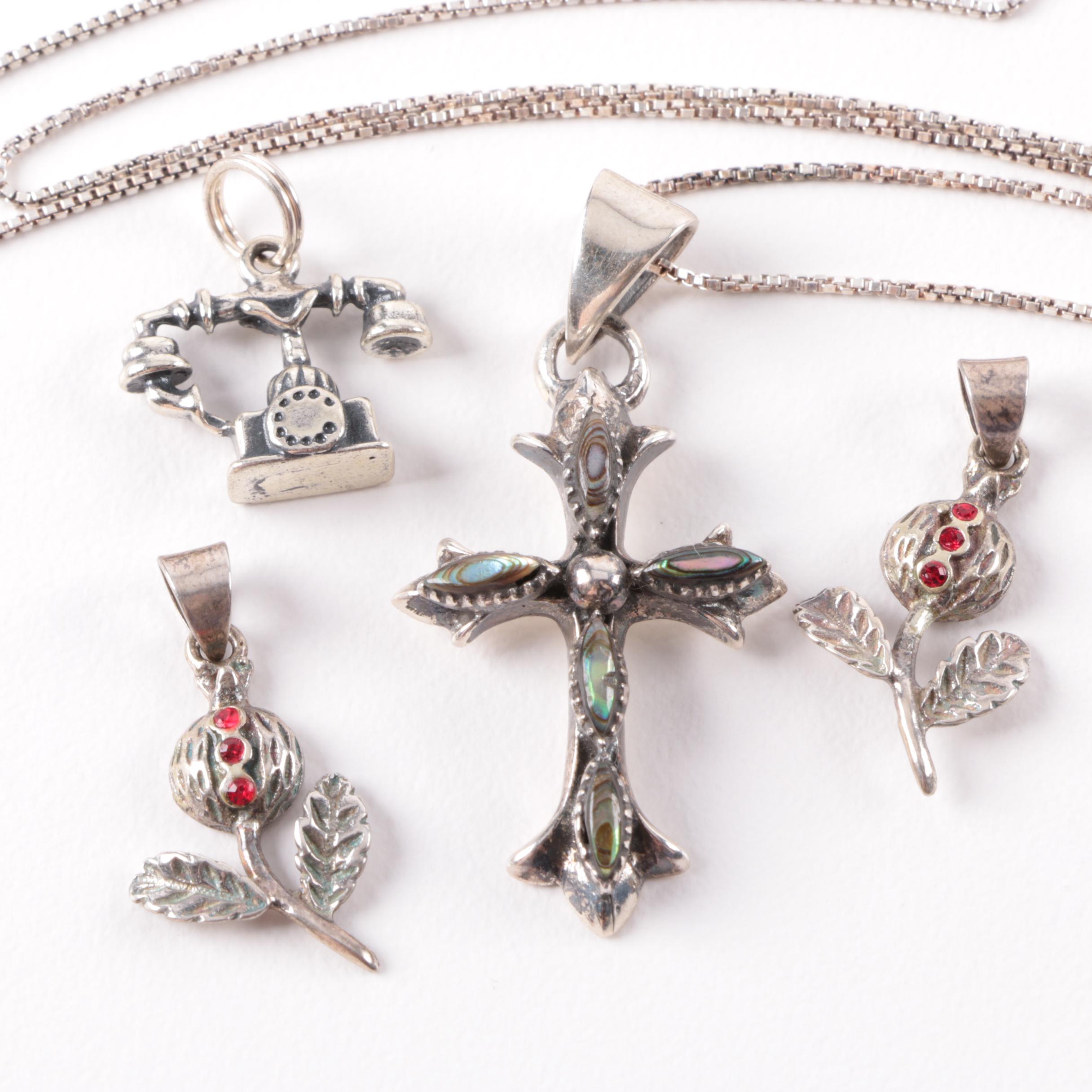 Sterling Silver Jewelry Selection Featuring Abalone