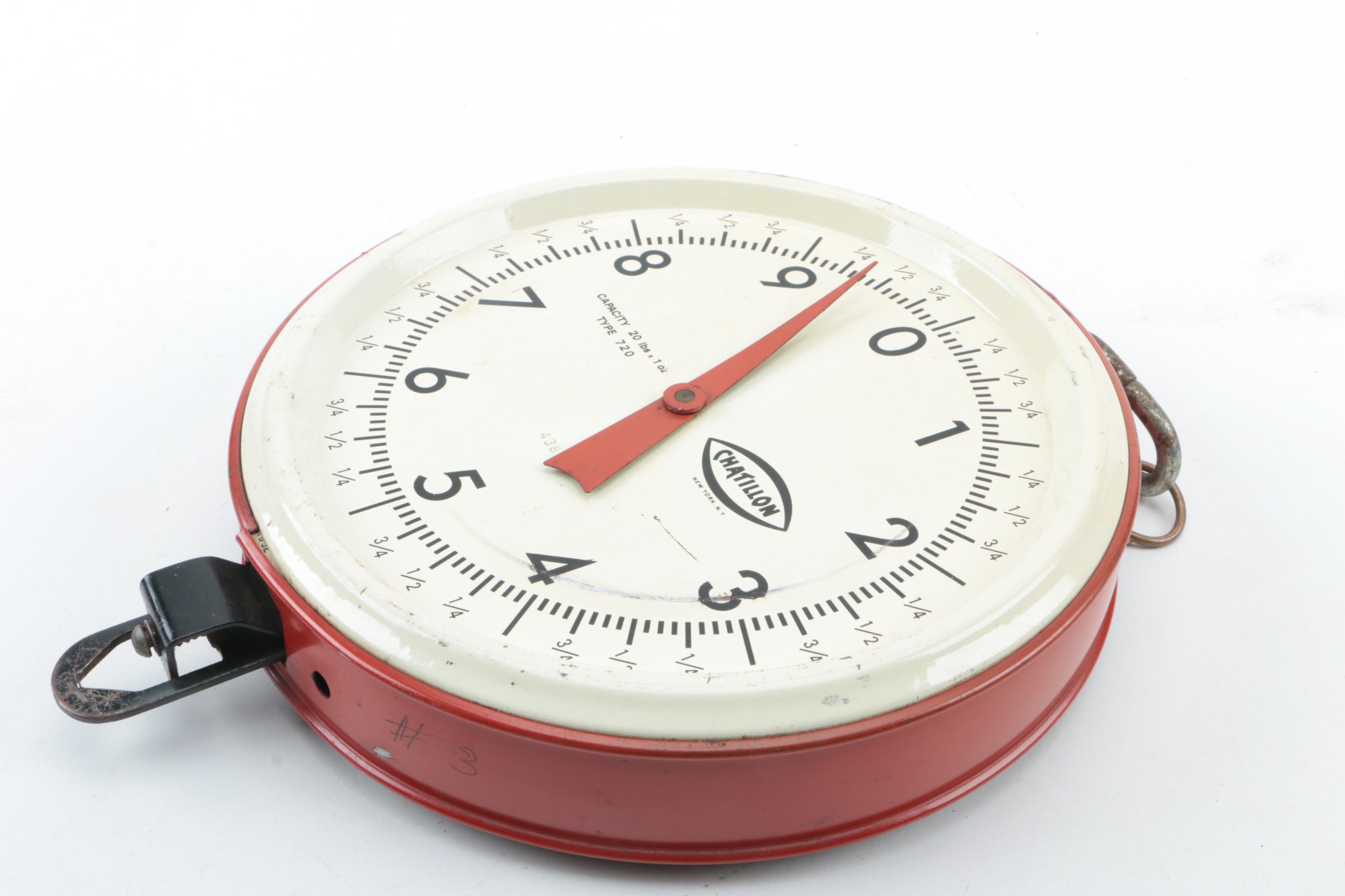 Vintage Chatillon Hanging Produce Scale