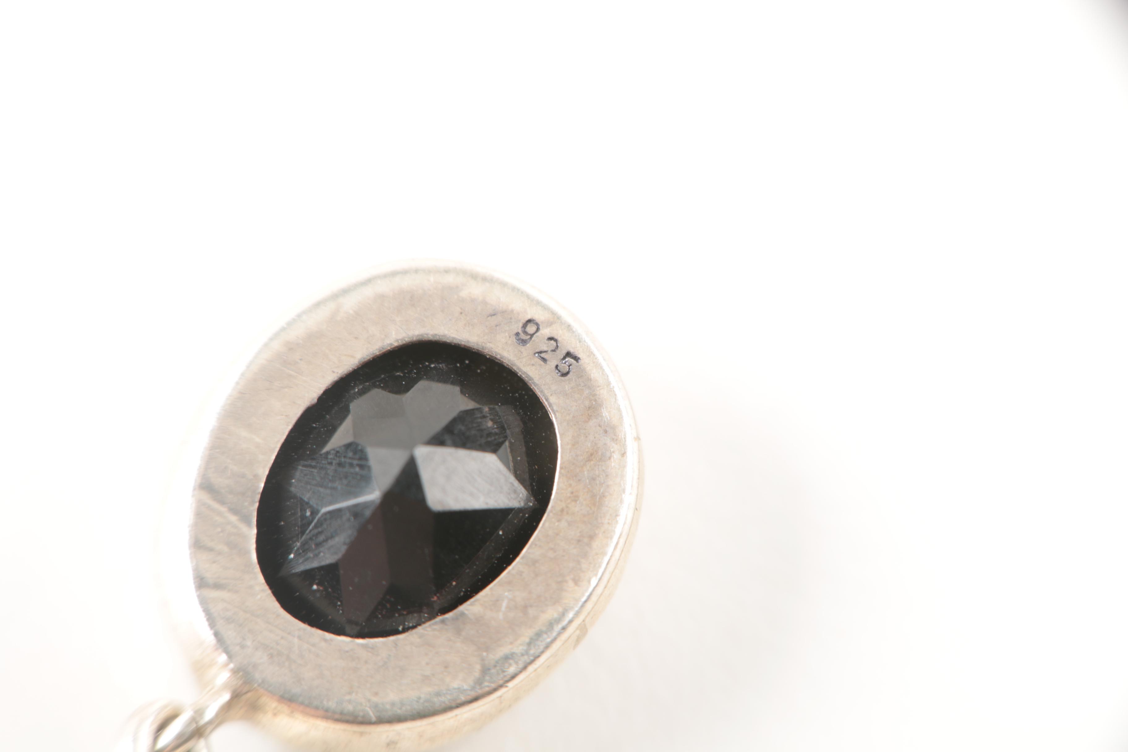 Sterling Silver Smoky Quartz, Agate, and Black Onyx Jewelry Selection