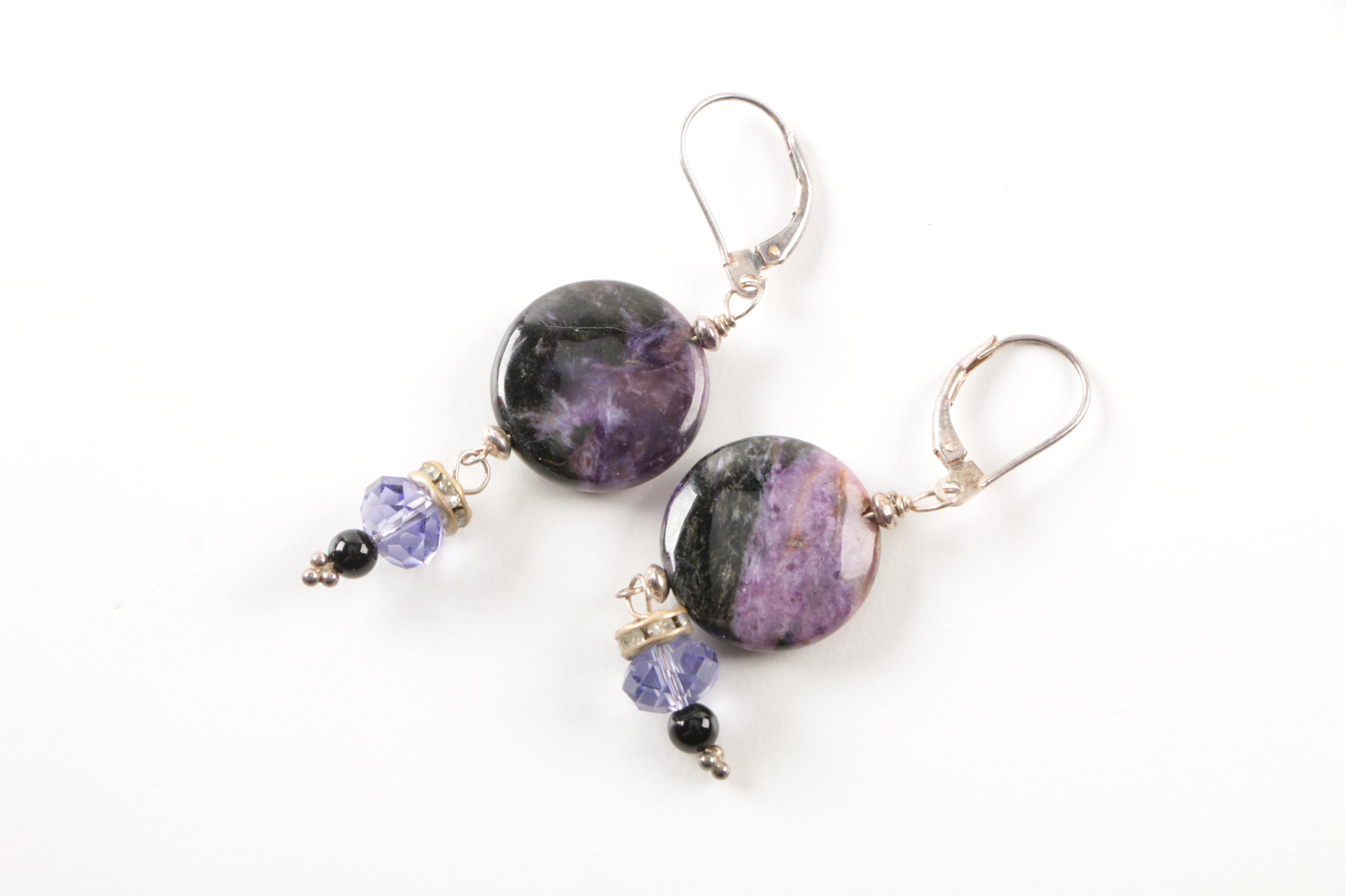 Sterling Silver Smoky Quartz, Agate, and Black Onyx Jewelry Selection