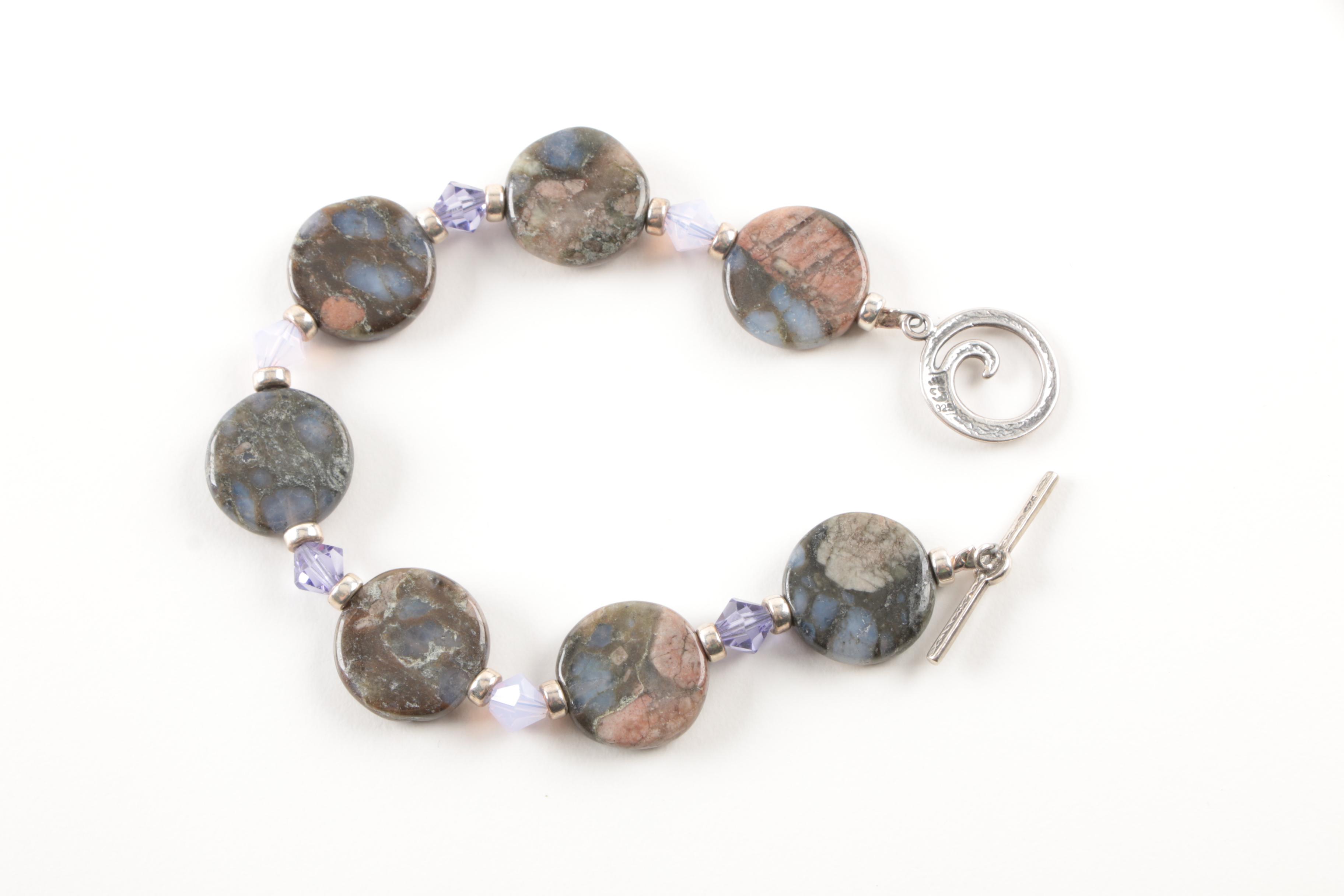 Sterling Silver Smoky Quartz, Agate, and Black Onyx Jewelry Selection