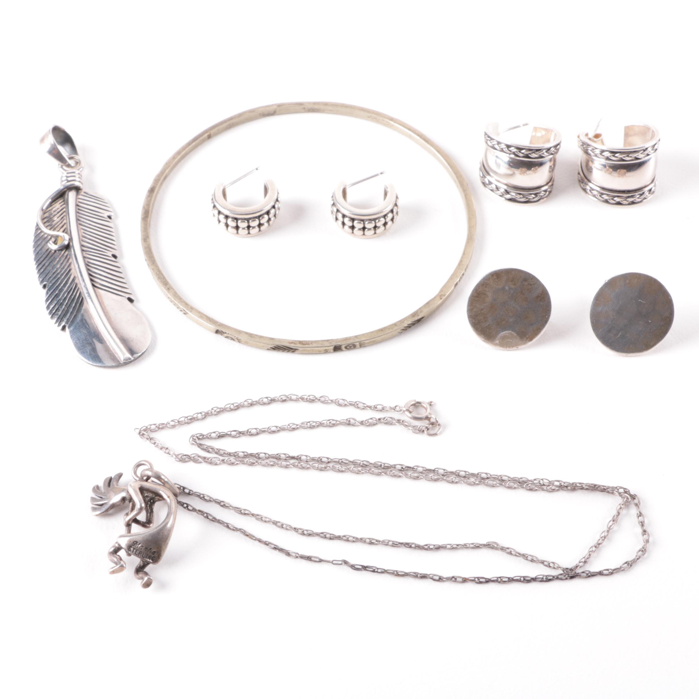 Sterling Silver Southwestern Style Jewelry Selection