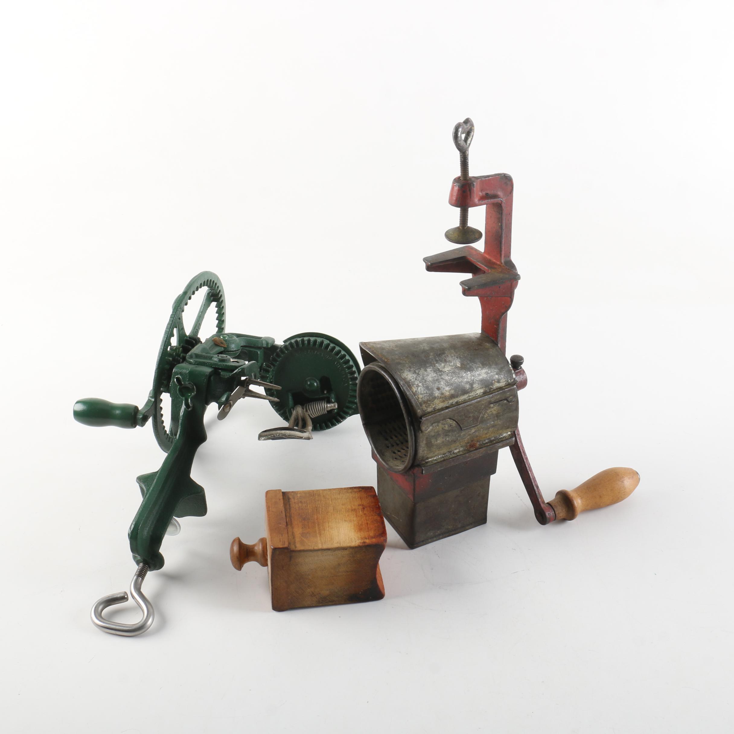 Lehman's Apple Peeler and Salgótarján Coffee Grinder