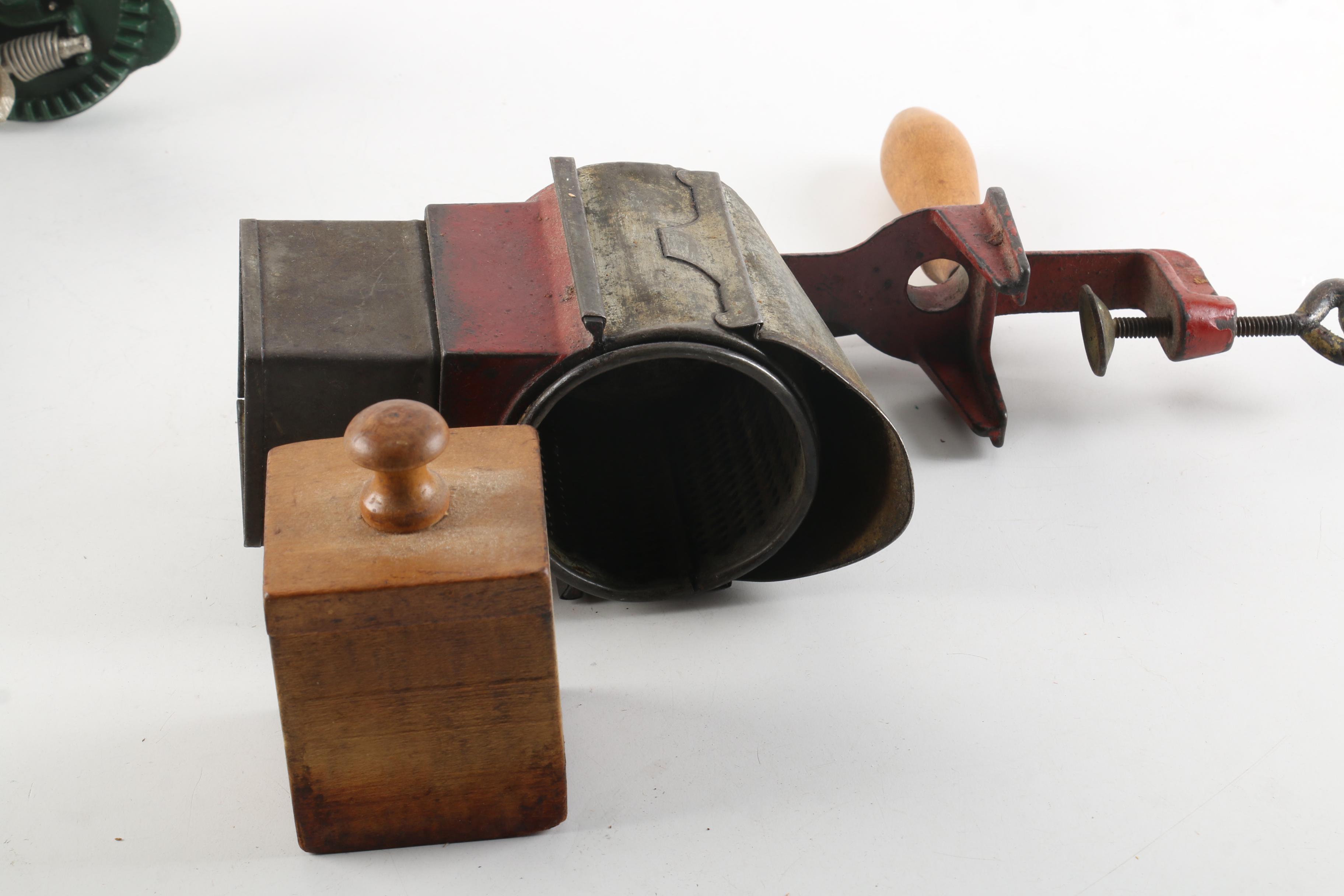 Lehman's Apple Peeler and Salgótarján Coffee Grinder