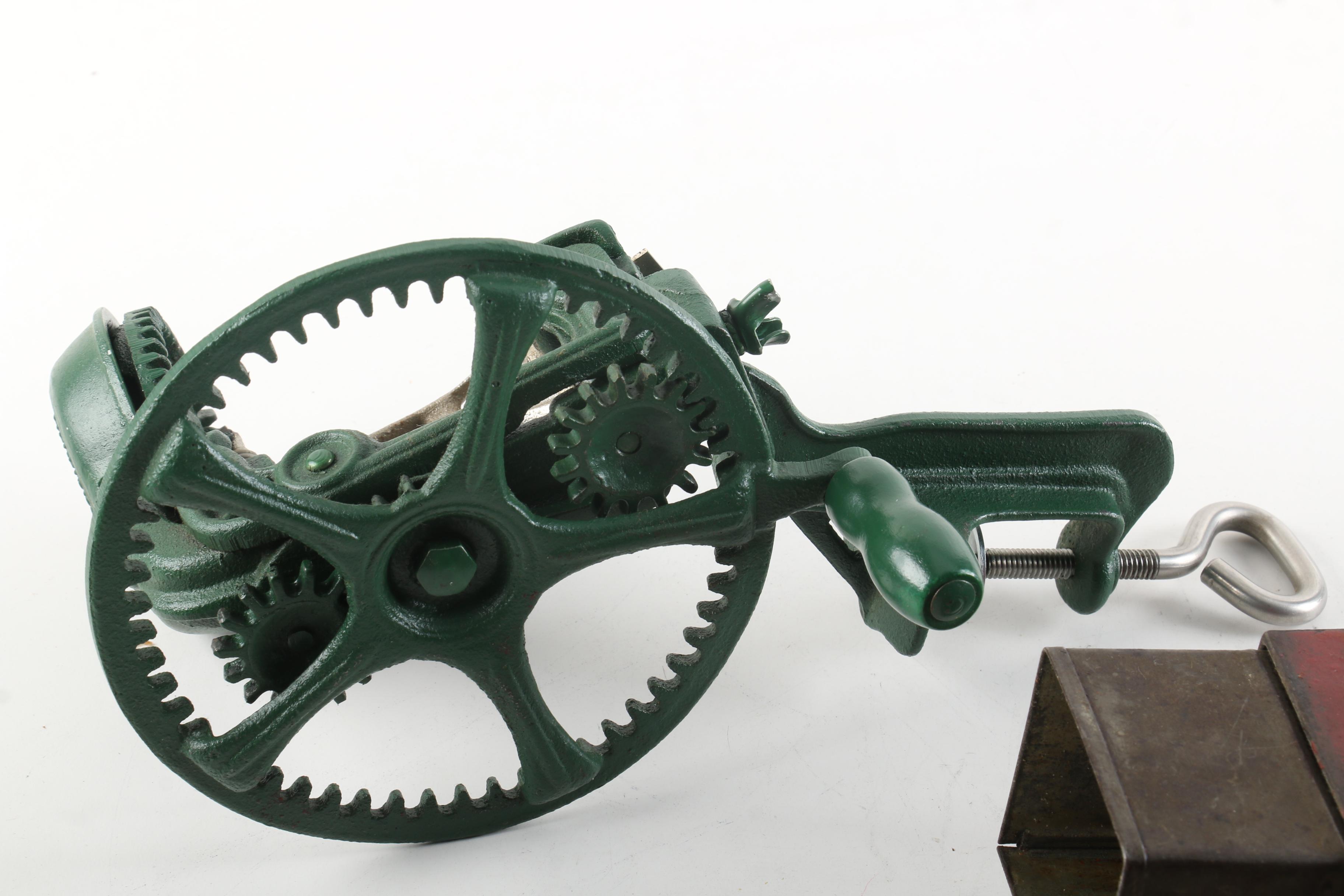 Lehman's Apple Peeler and Salgótarján Coffee Grinder