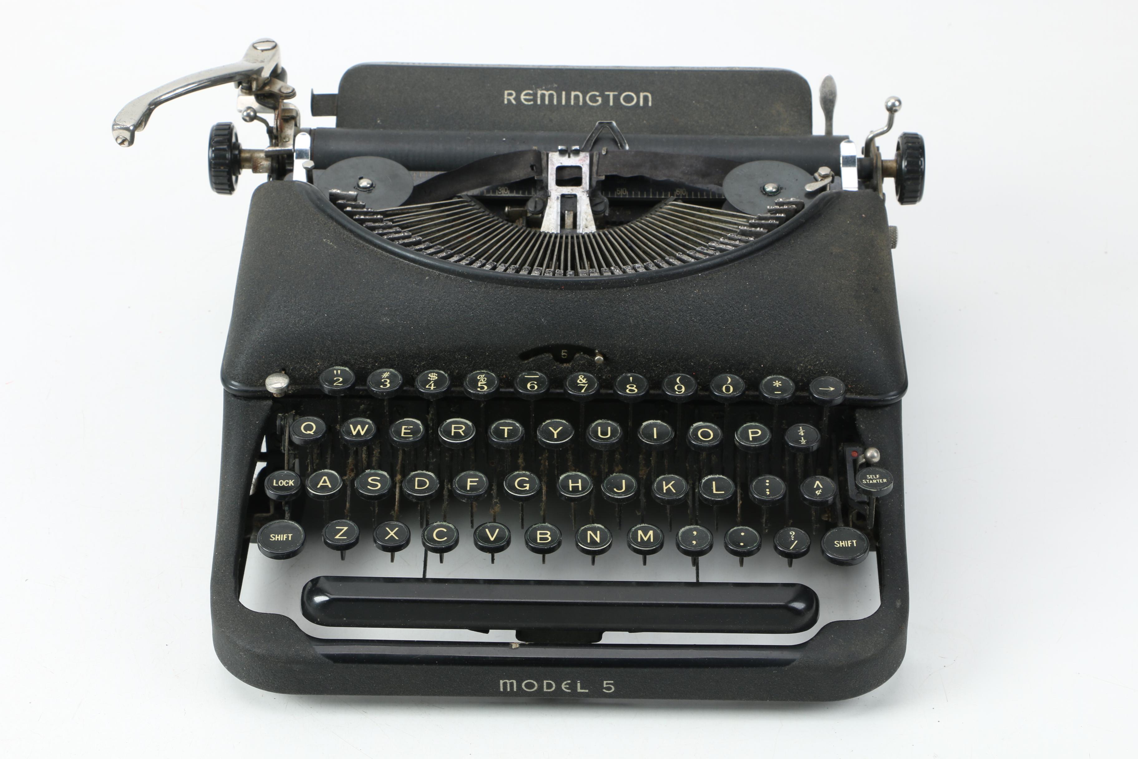 Vintage Remington Model 5 Typewriter