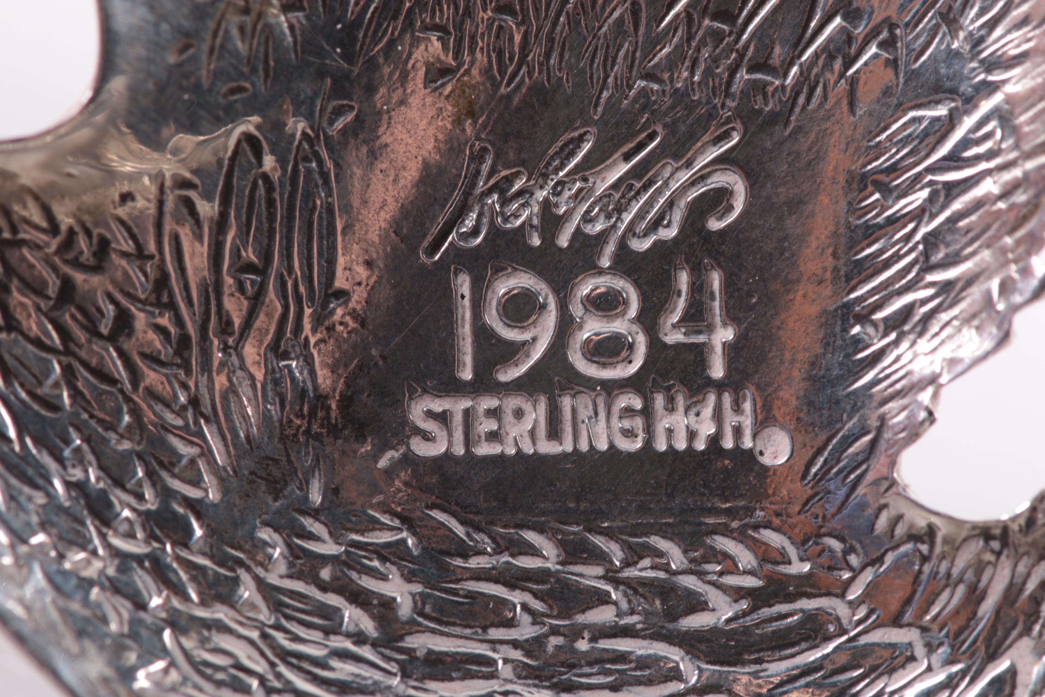 Sterling Silver Jewelry Selection Including Napier and Miniature Spoon