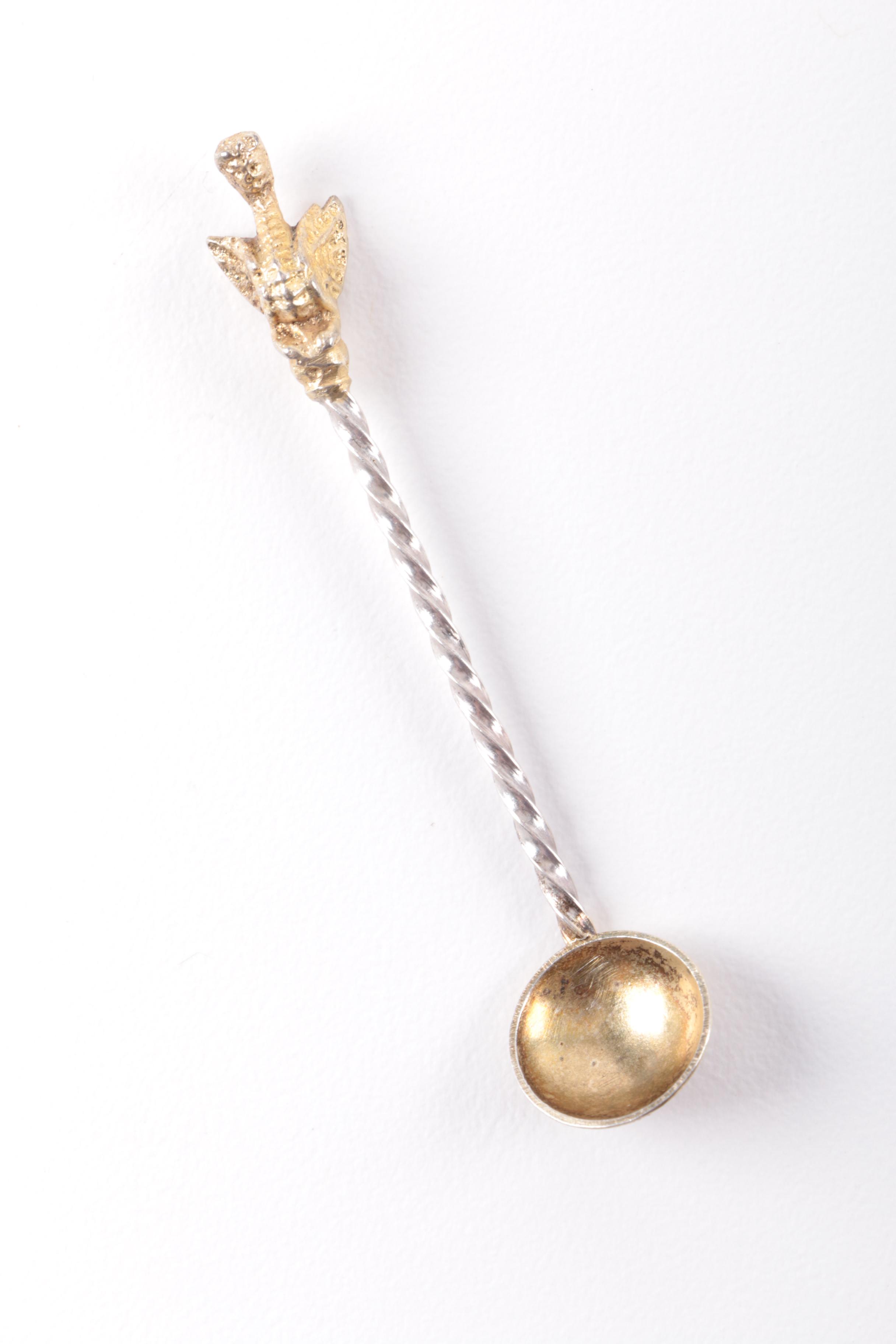 Sterling Silver Jewelry Selection Including Napier and Miniature Spoon
