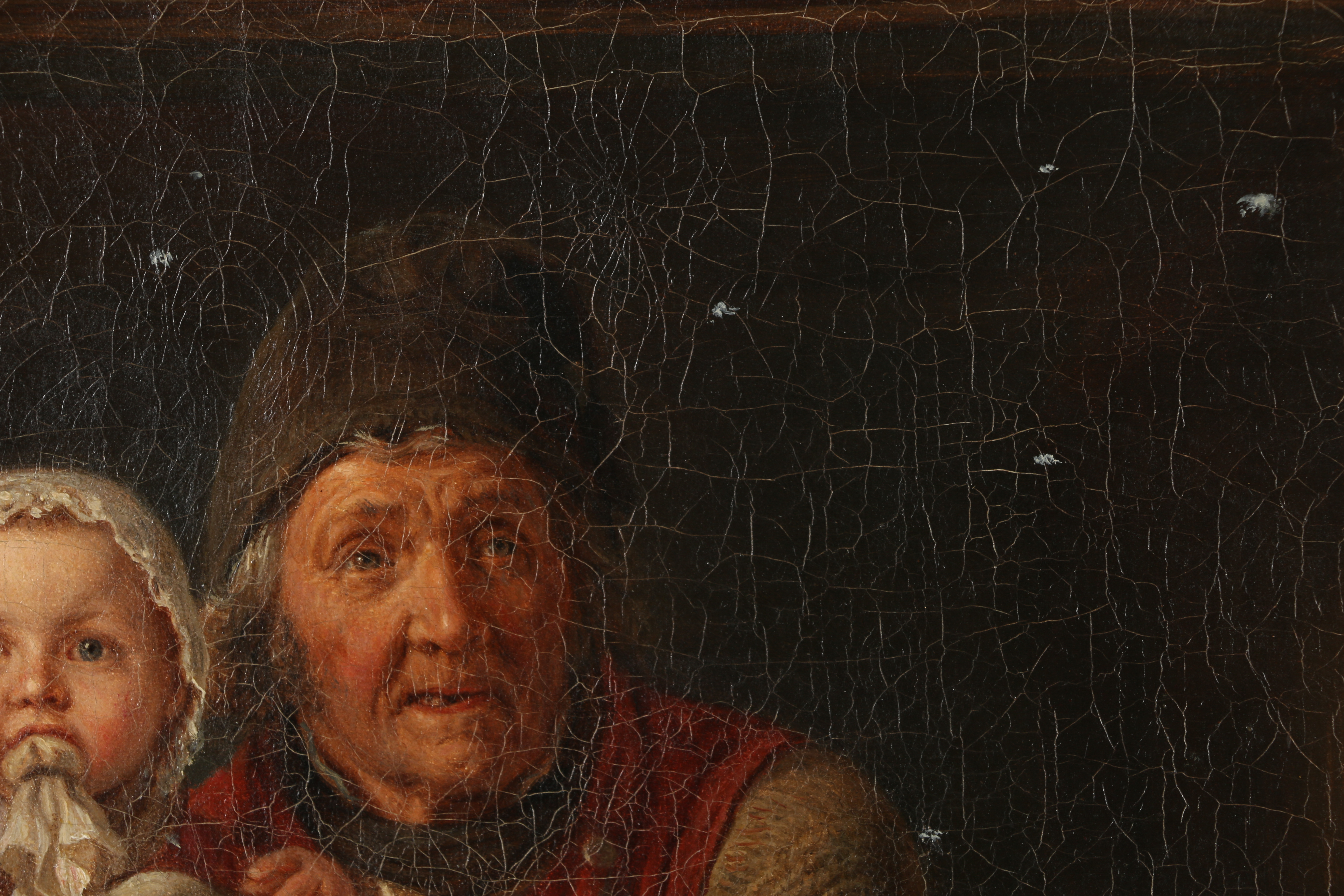 Oil on Canvas After George Friedrich Bischoff  "First Snow"