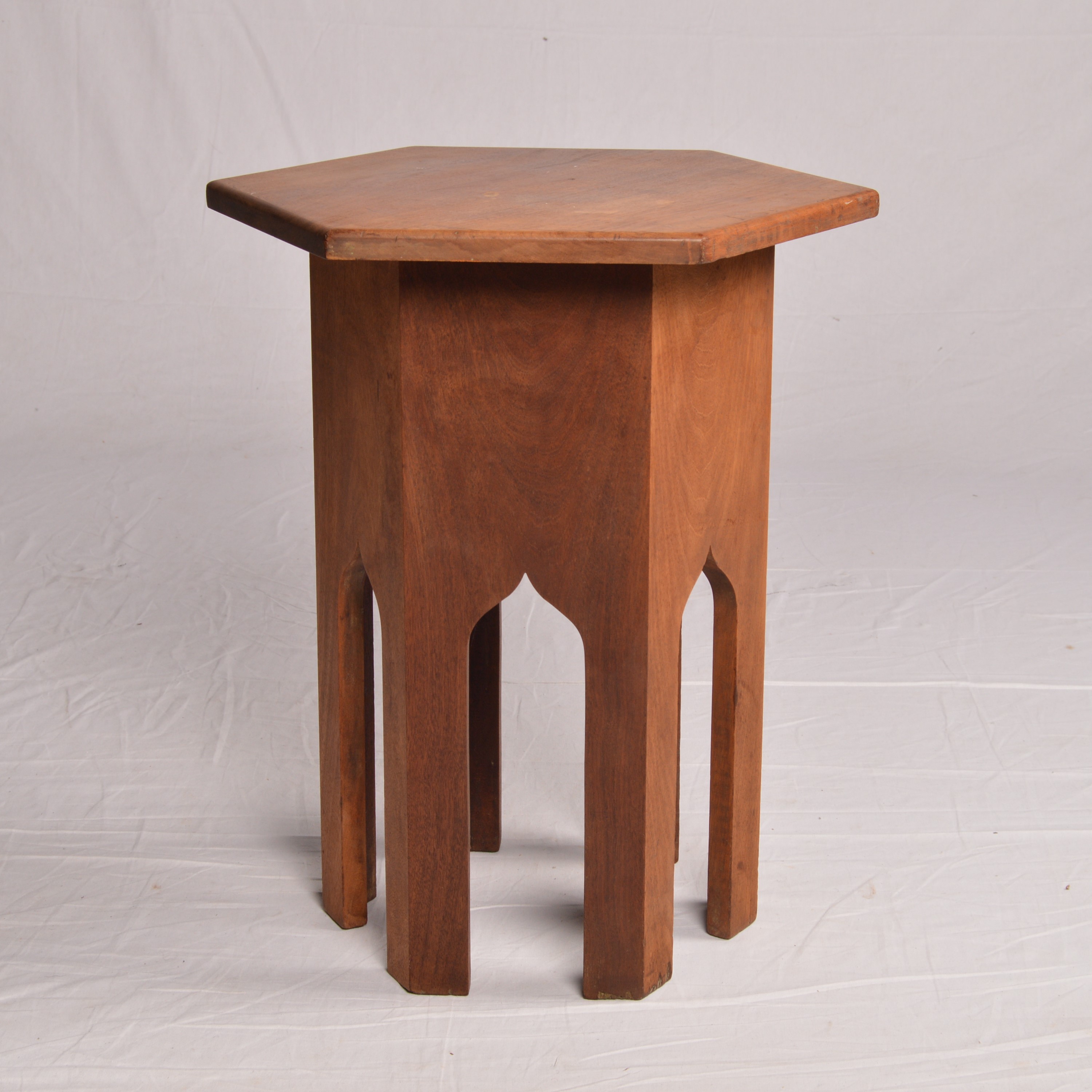 Vintage Syrian Style Wooden Side Table