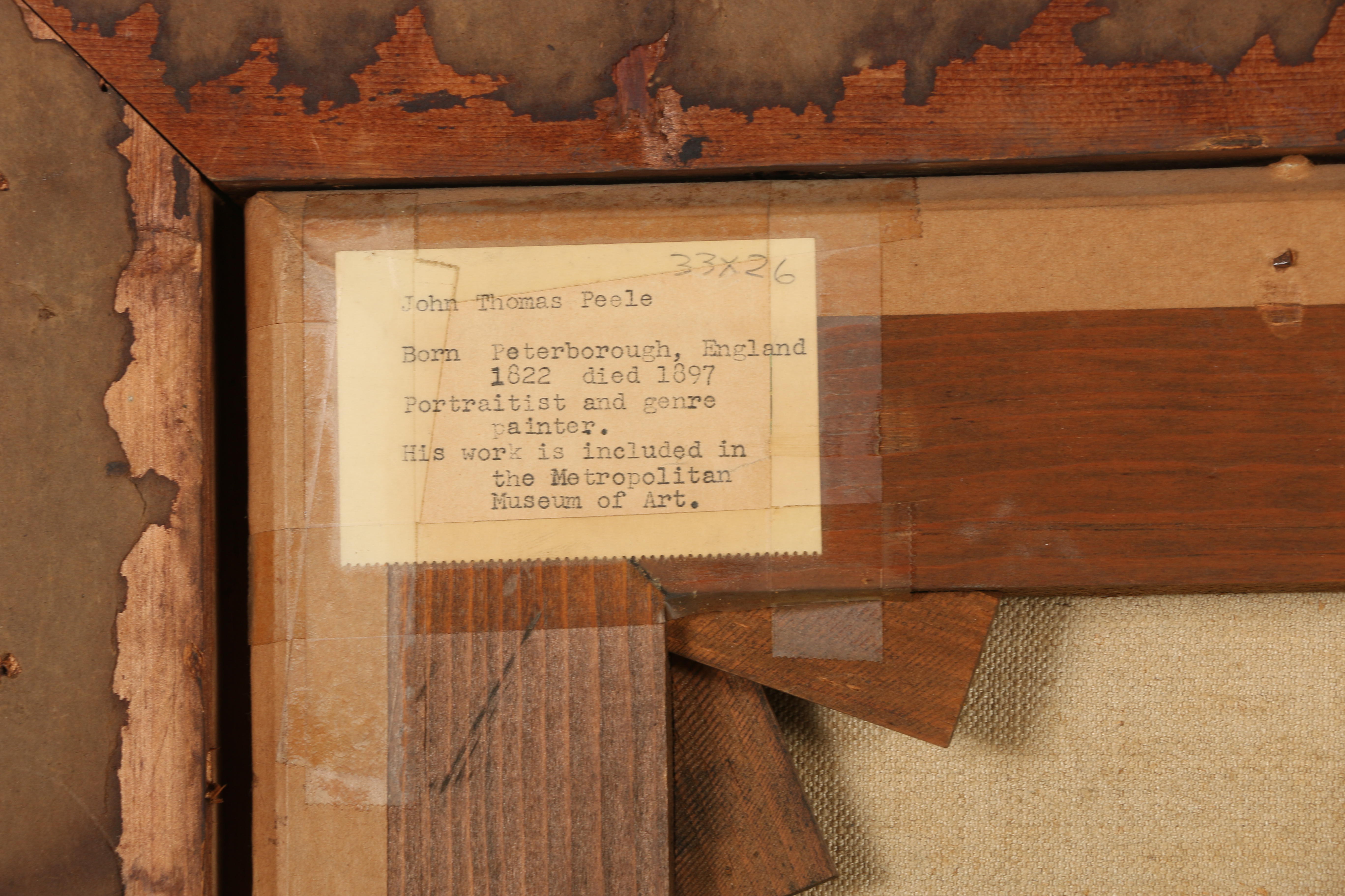 John Thomas Peele Oil Painting "Girl and Kitten"