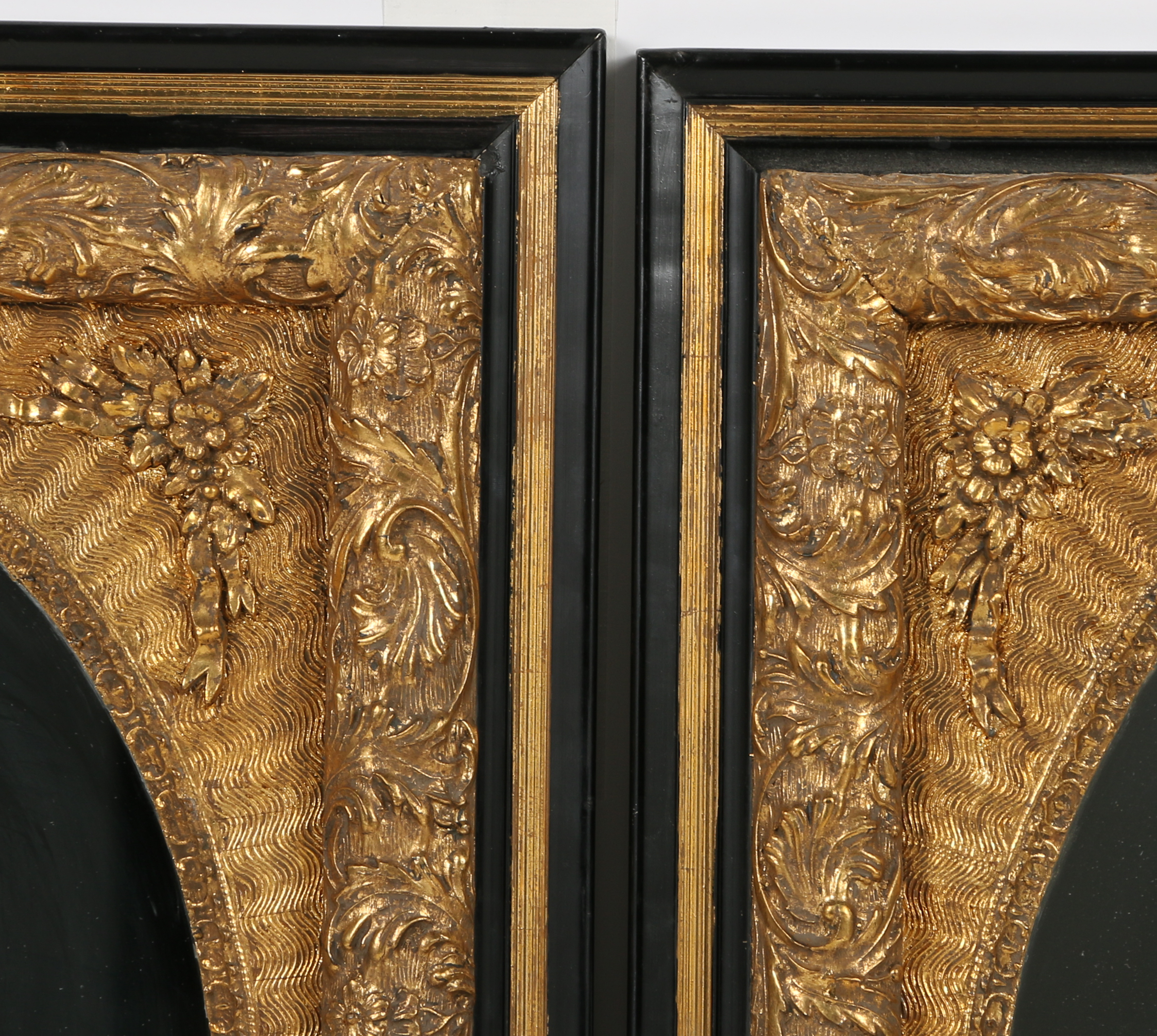 Louis XIV-Style Gold Painted Wall Mirrors