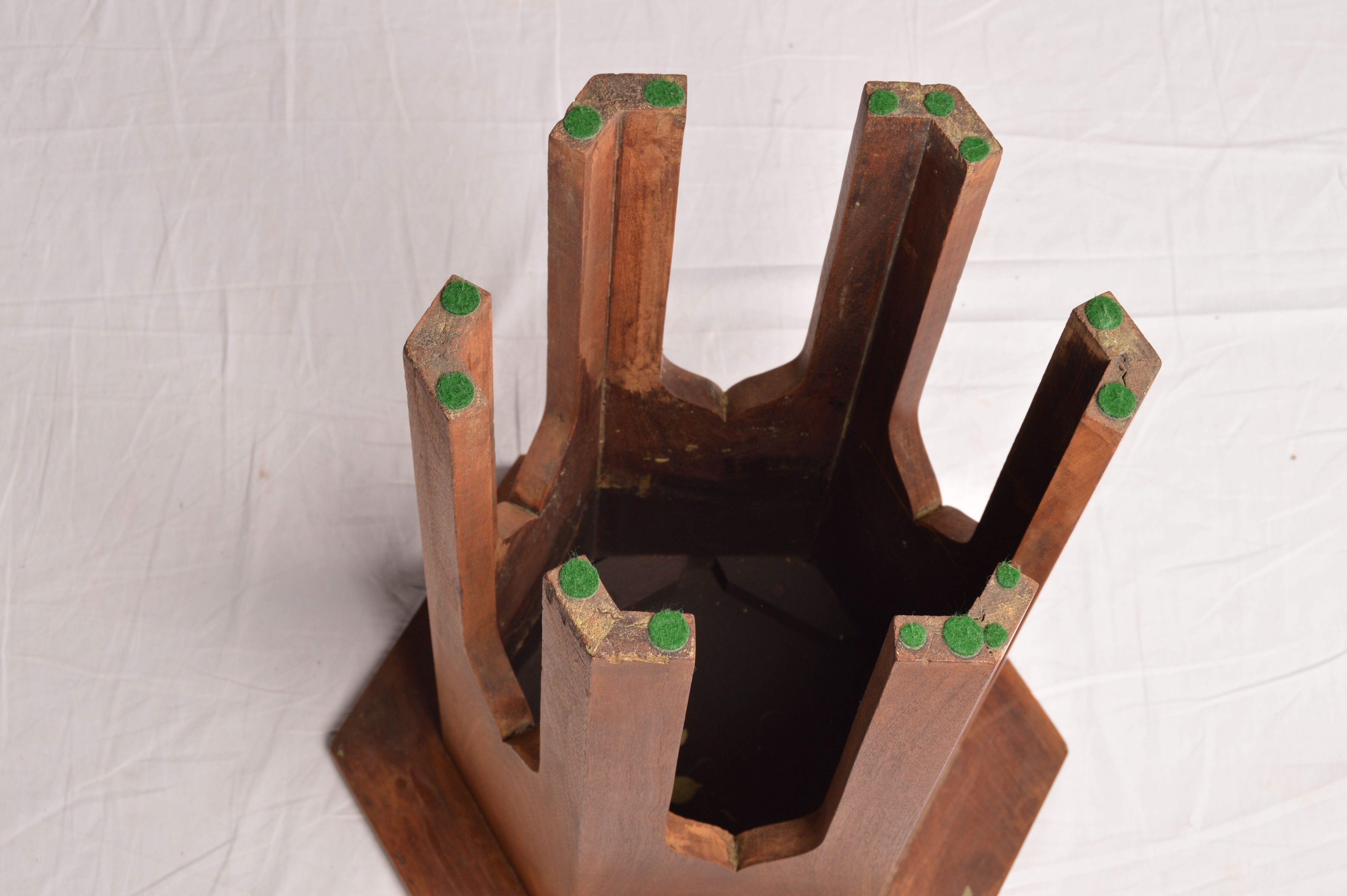 Vintage Syrian Style Wooden Side Table