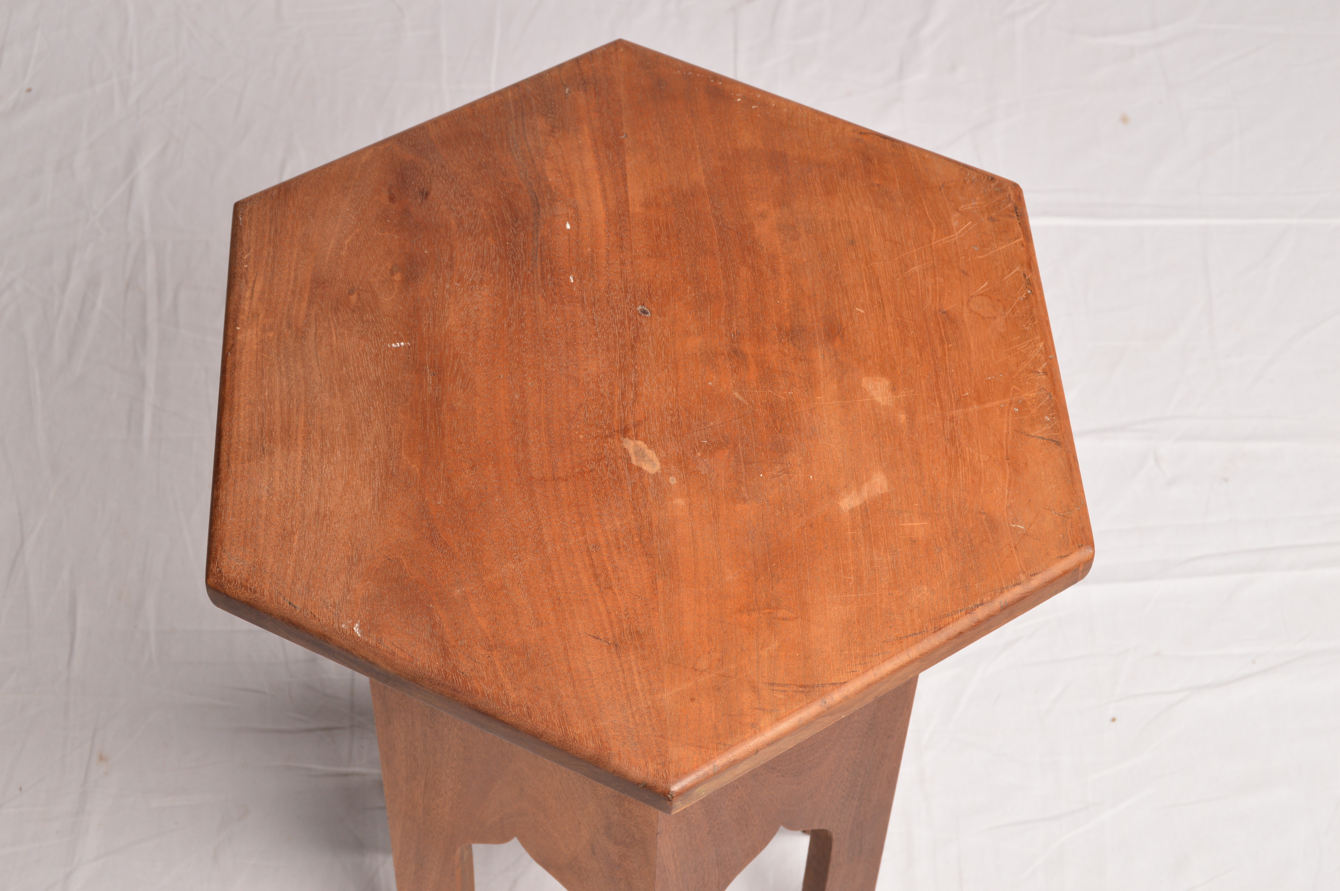 Vintage Syrian Style Wooden Side Table