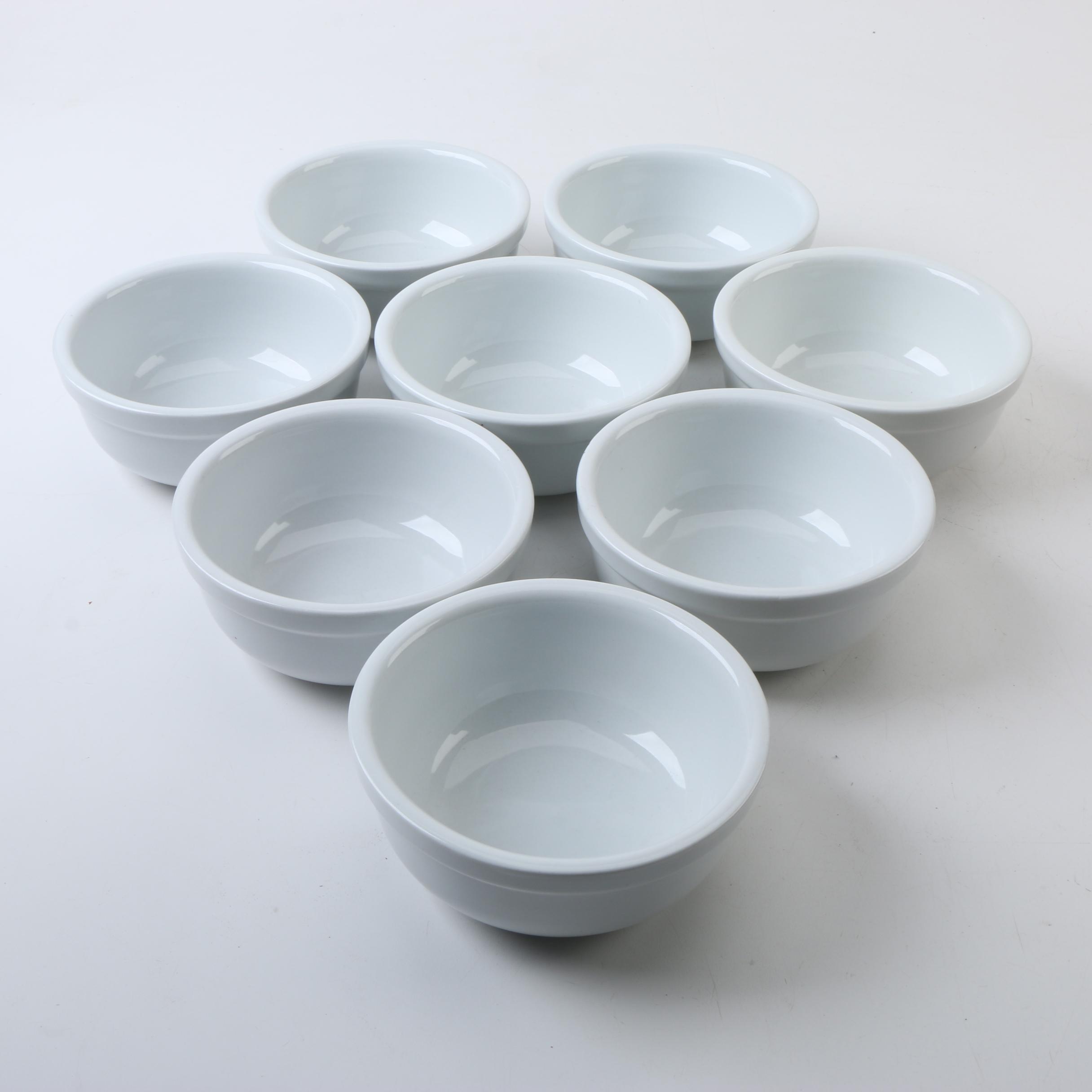 Red Chantel Ramekins and IDG Ironstone Bowls