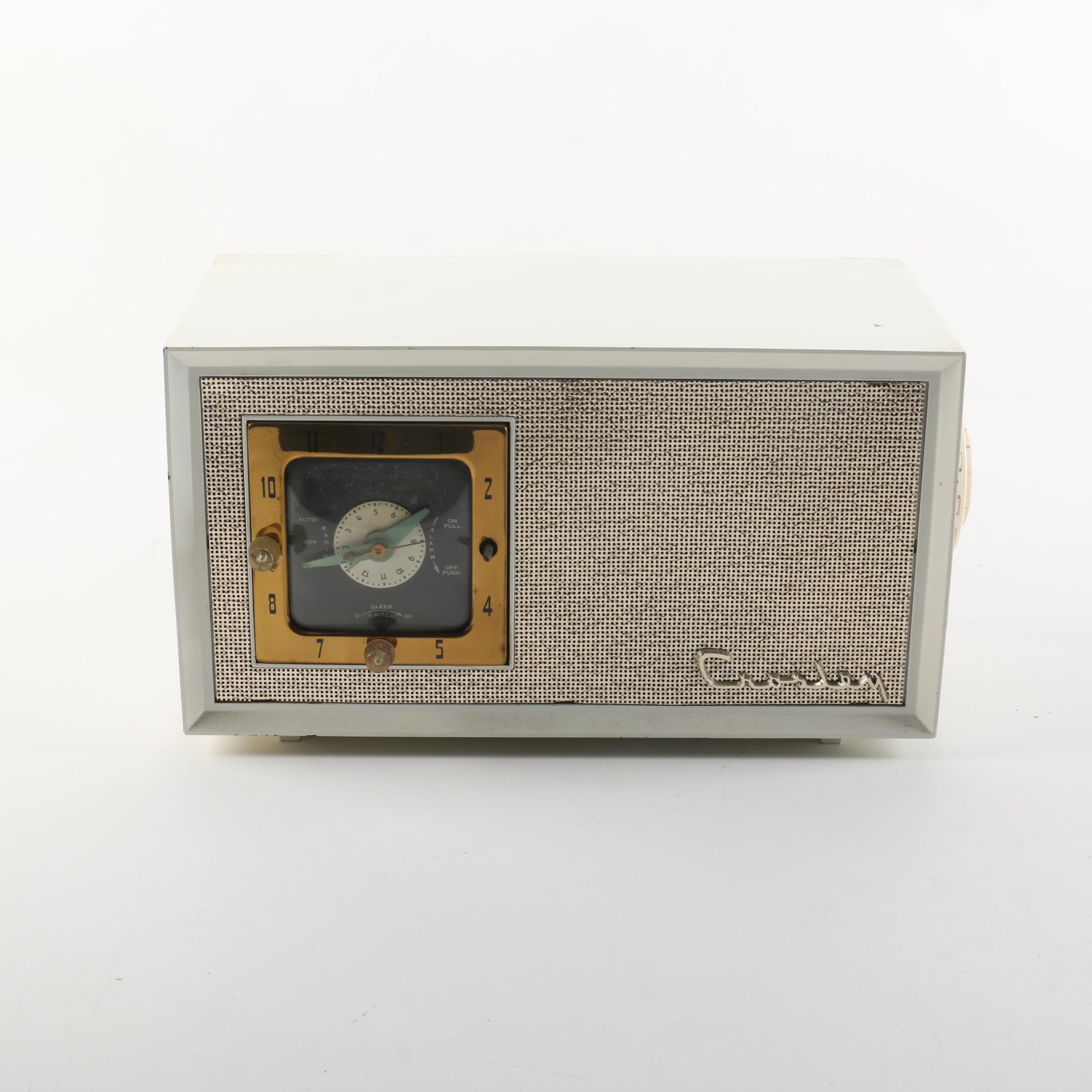 Vintage Crosley Model E-90WE Clock Radio