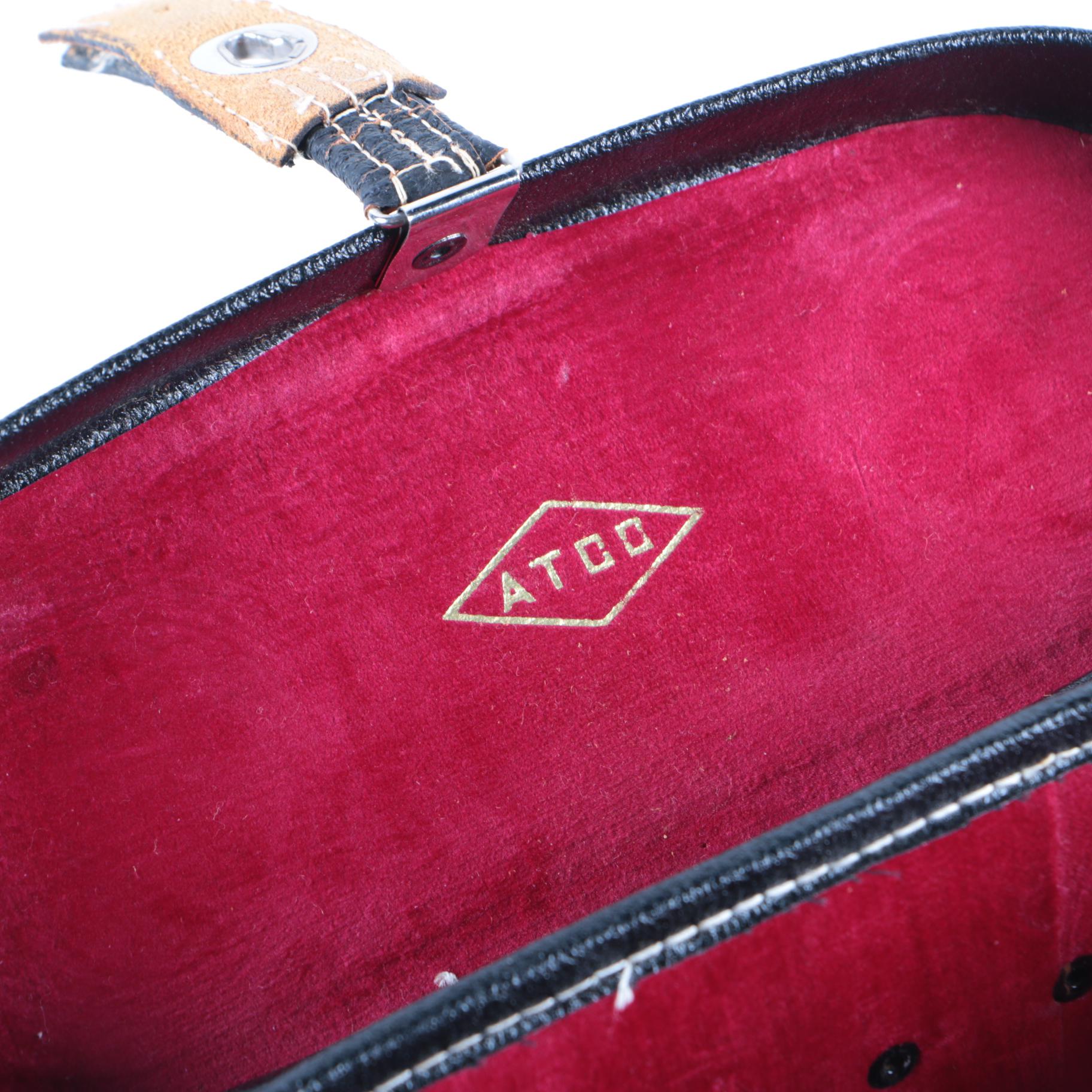 Vintage Atco Atcolux Binoculars with Case