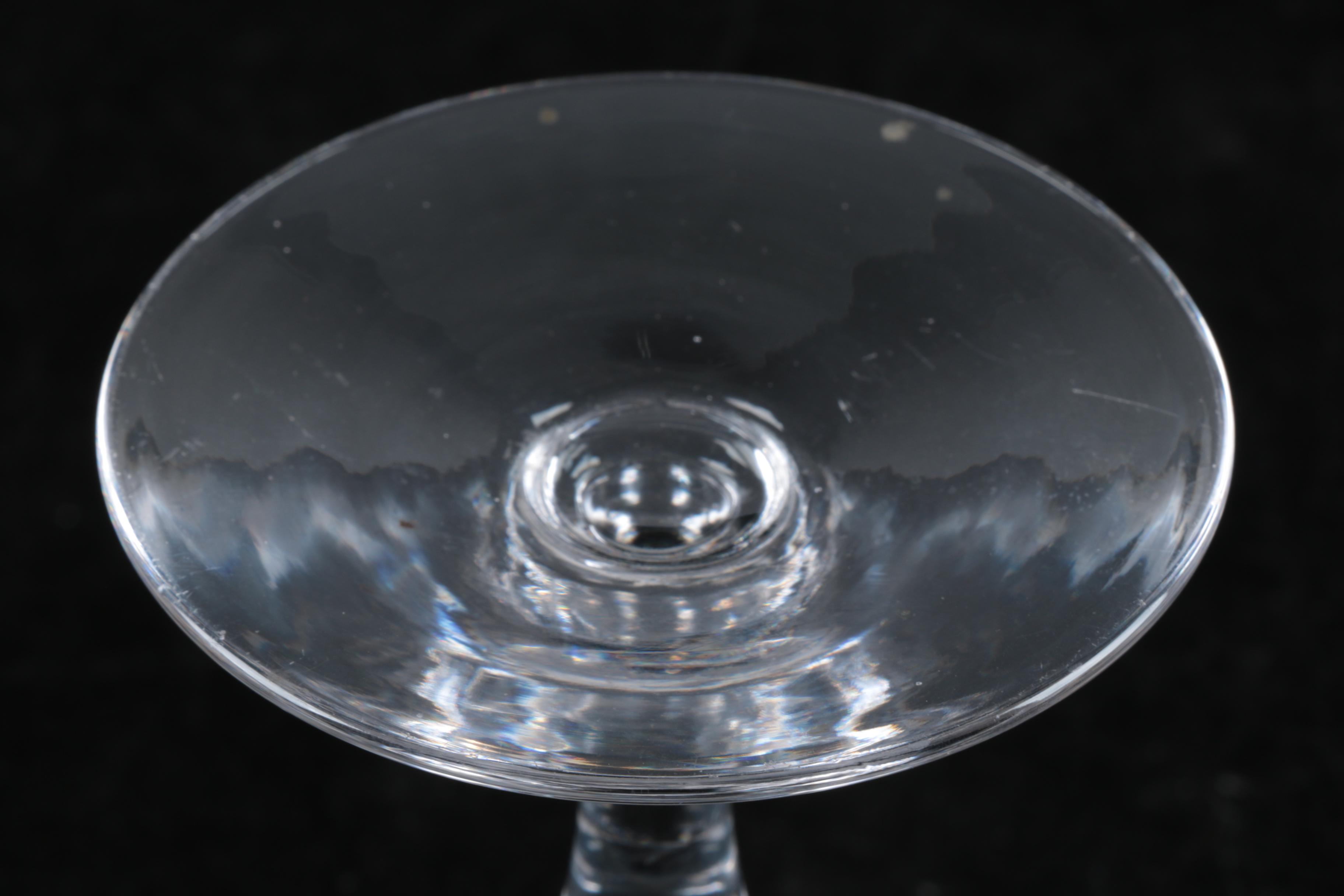 Stuart Crystal "Lyric" Compote and Kosta Boda Cubist Vase