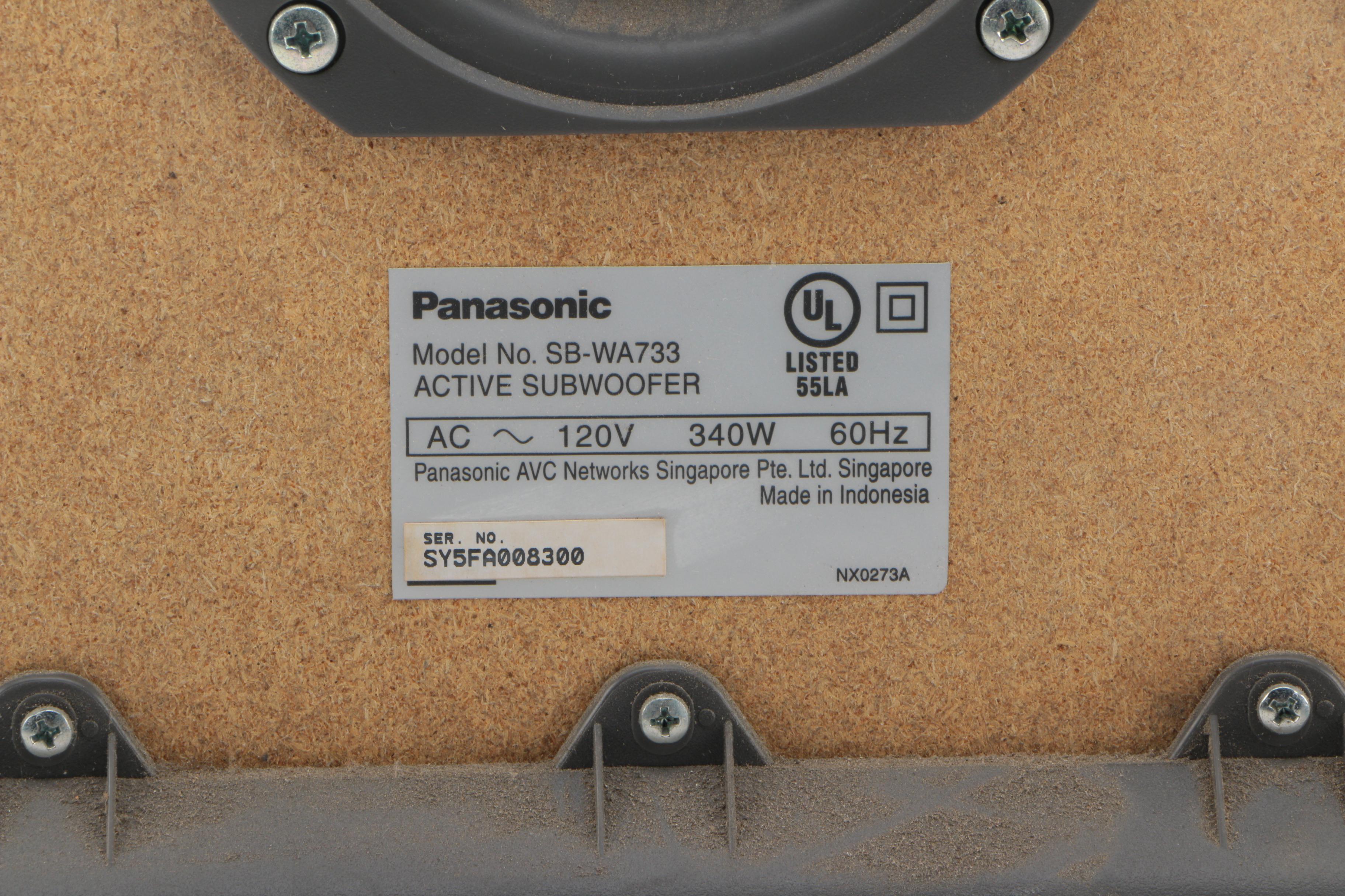 Panasonic DVD Home Theater Surround Sound System