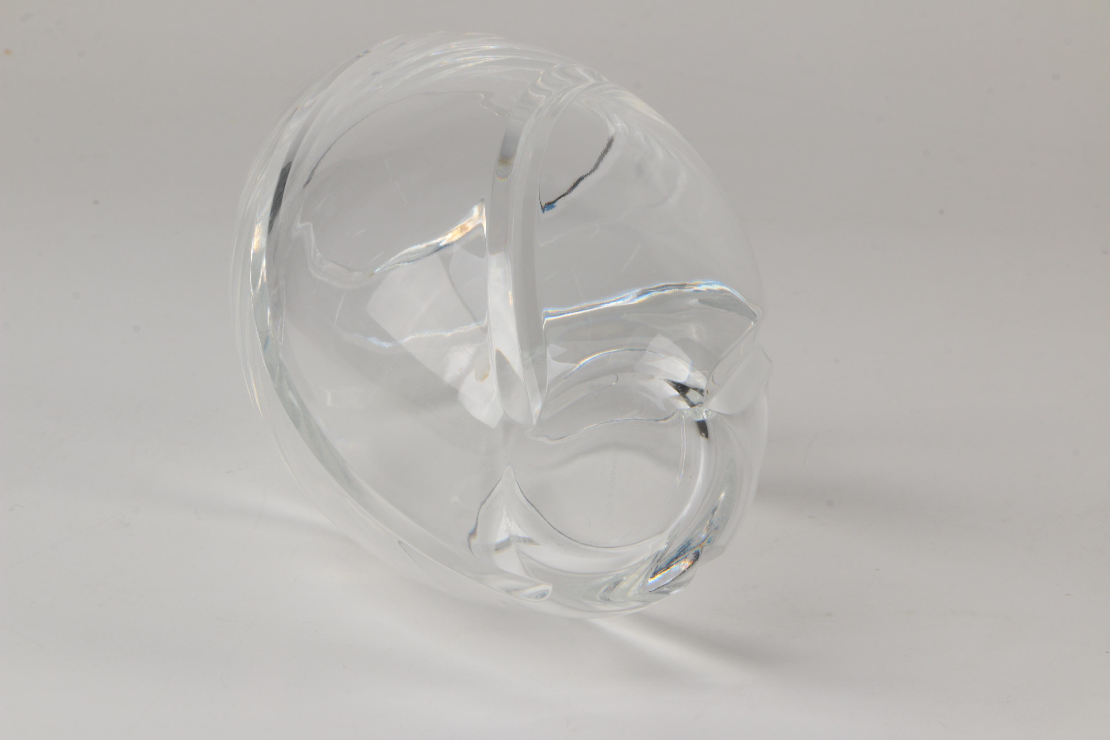 Tiffany & Co. Crystal "Swirl Optic" Vase and Gift Box Trinket Box