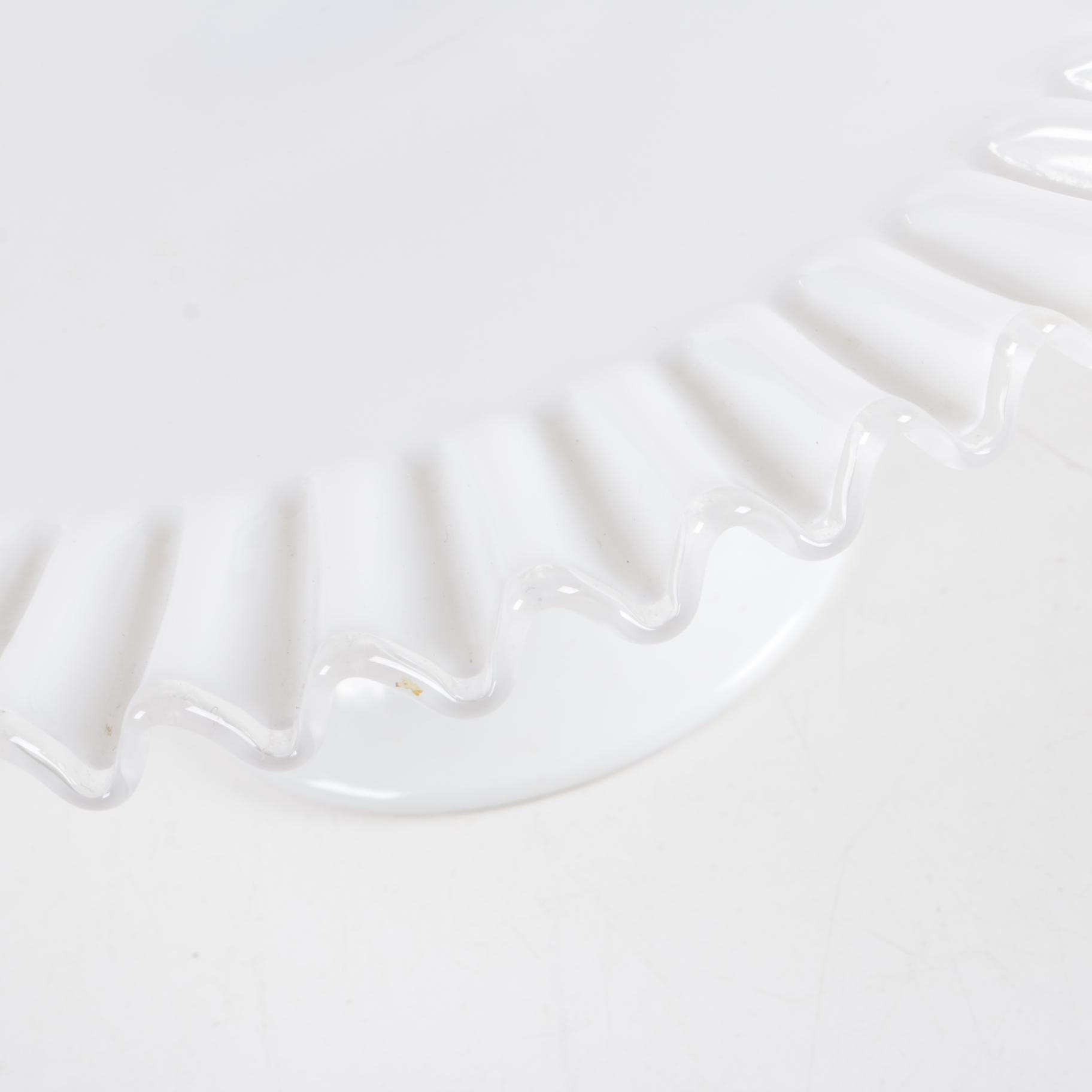 Fenton "Silver Crest" Milk Glass Cake Stand