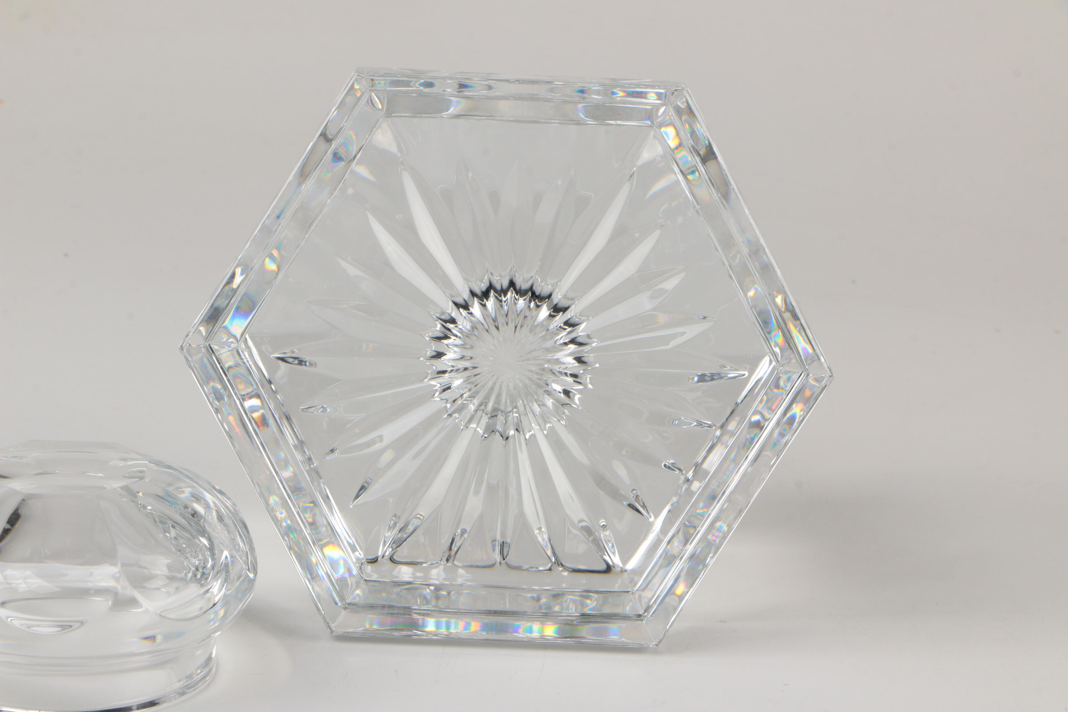 Baccarat "Hugo" Crystal Inkwell with COA