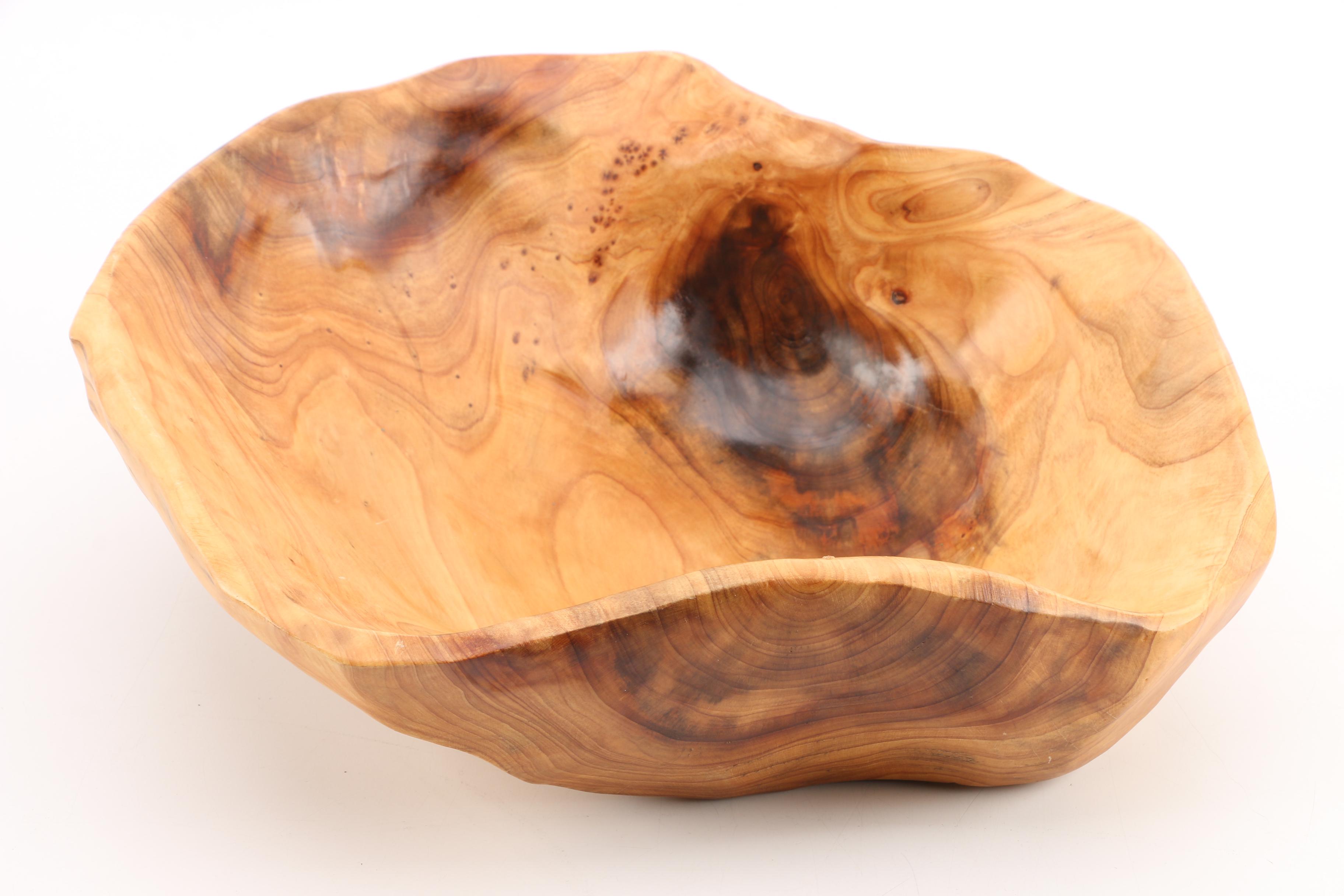 Sculpted Burl Wood Bowls