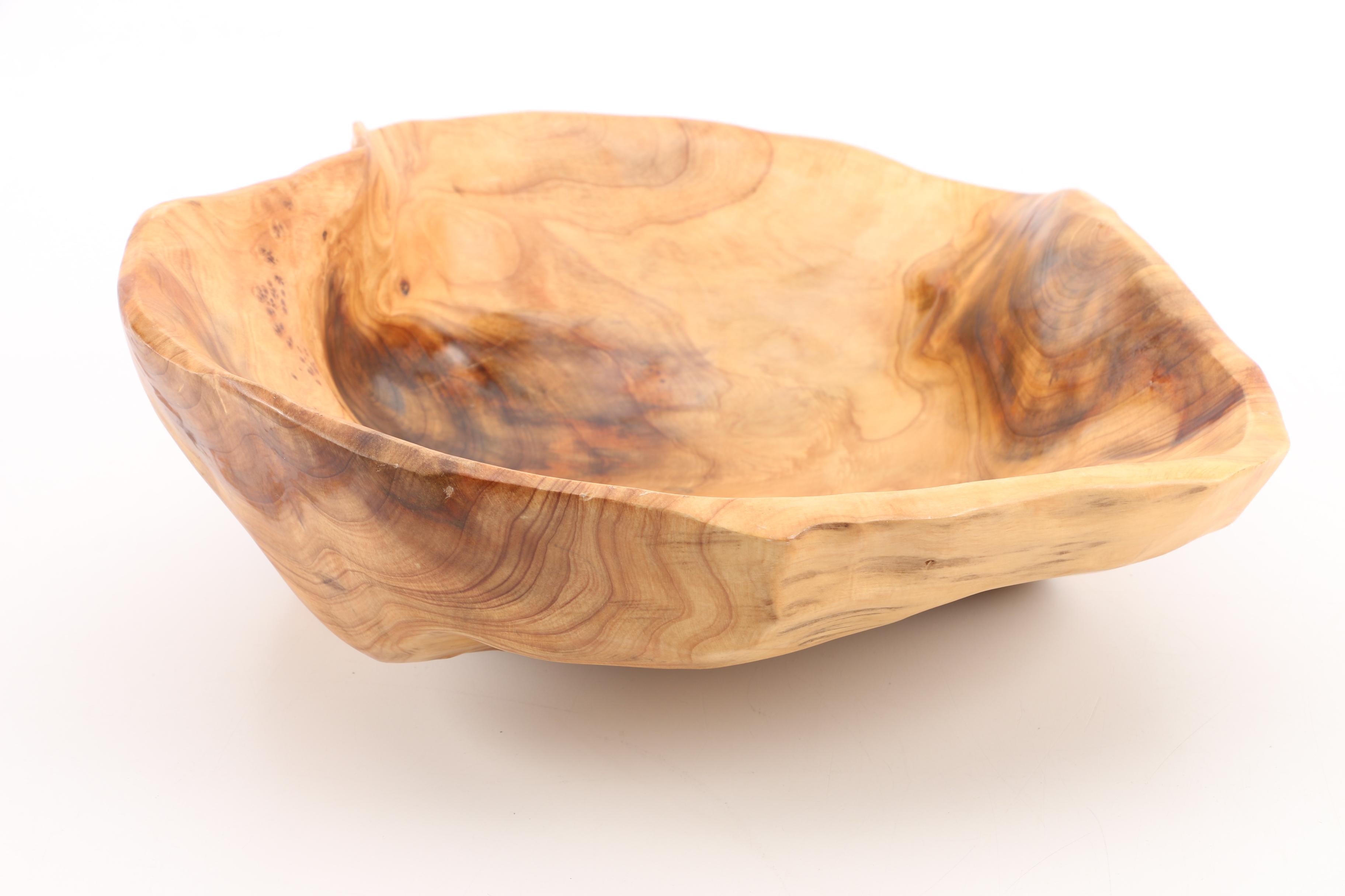 Sculpted Burl Wood Bowls