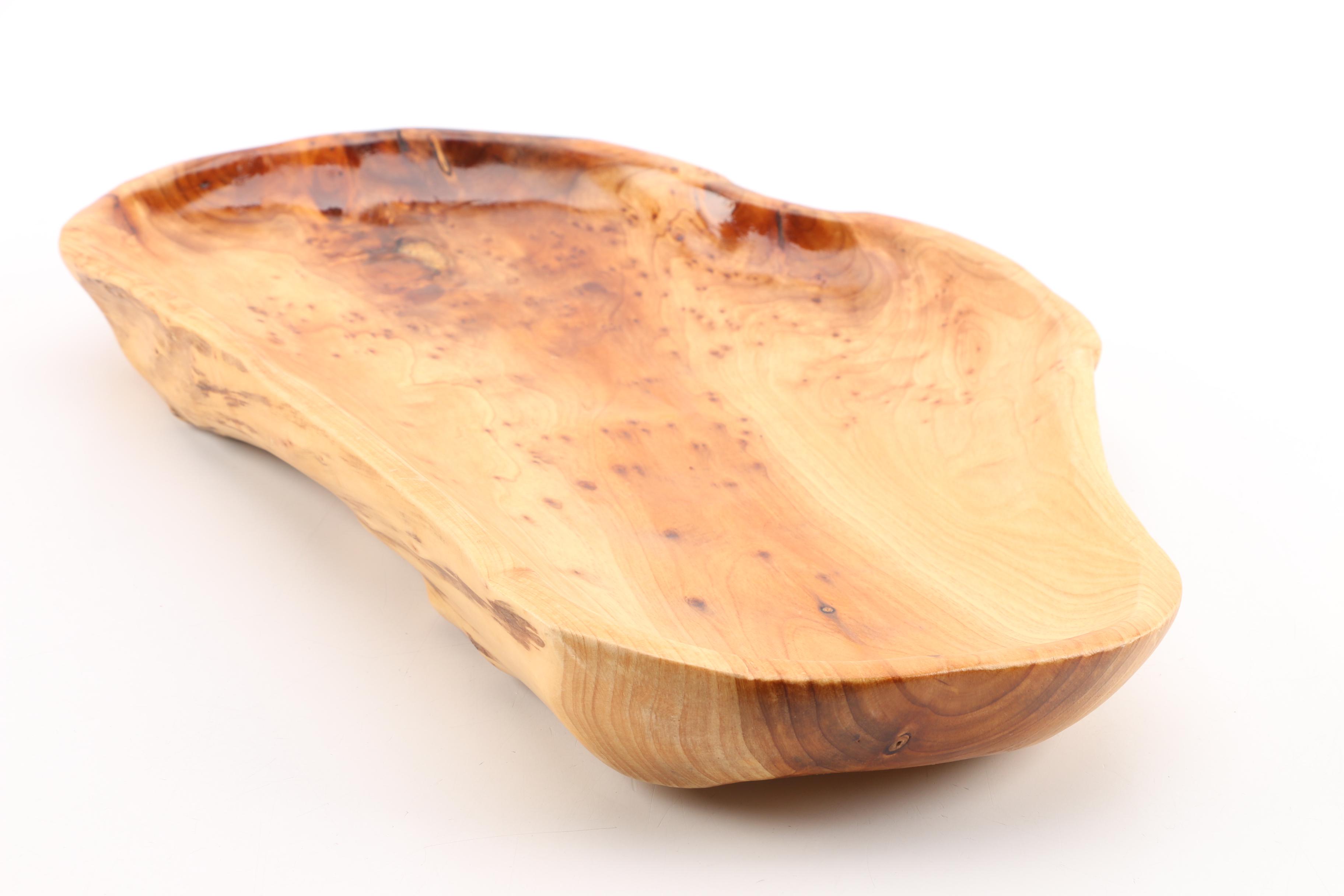 Sculpted Burl Wood Bowls