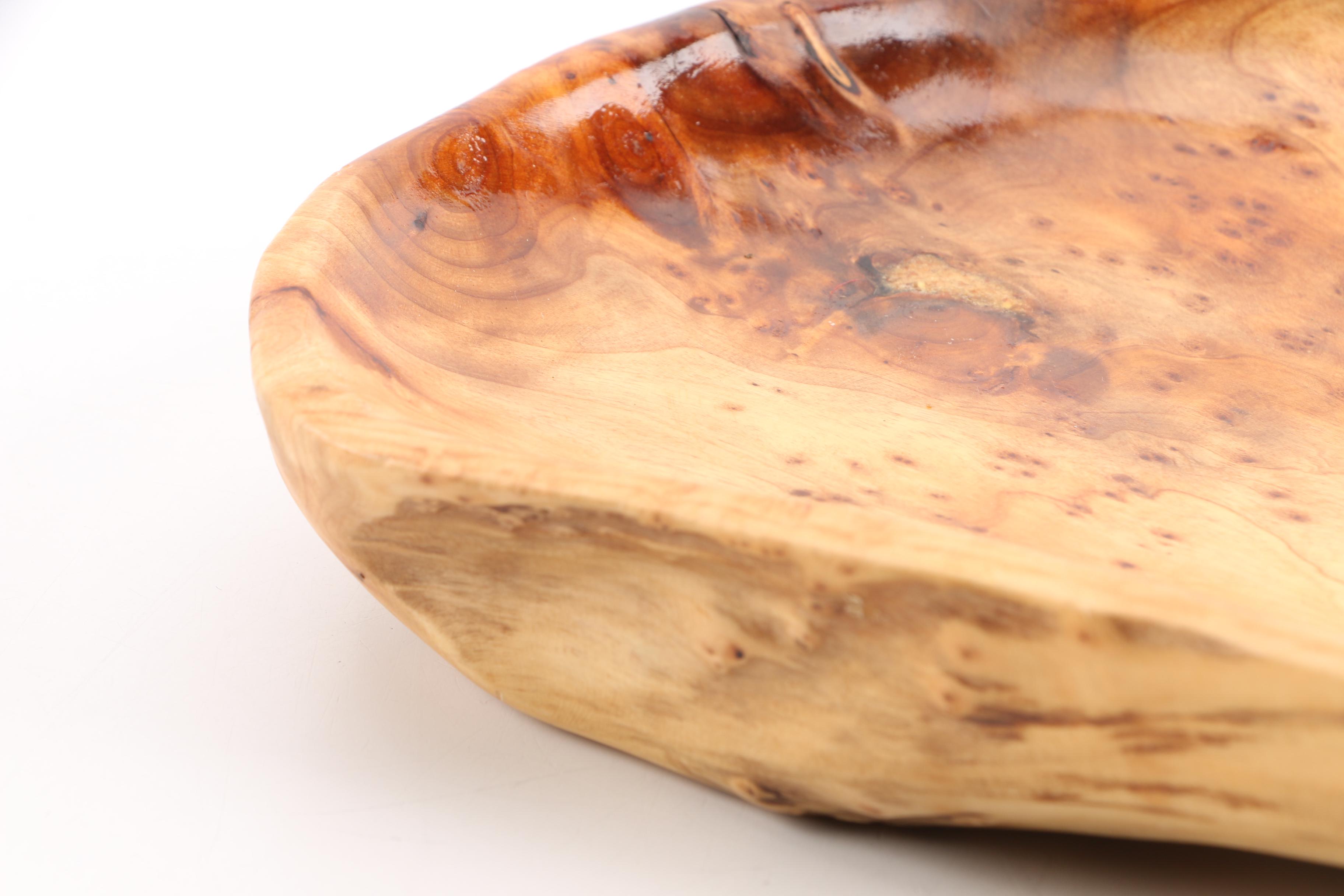 Sculpted Burl Wood Bowls