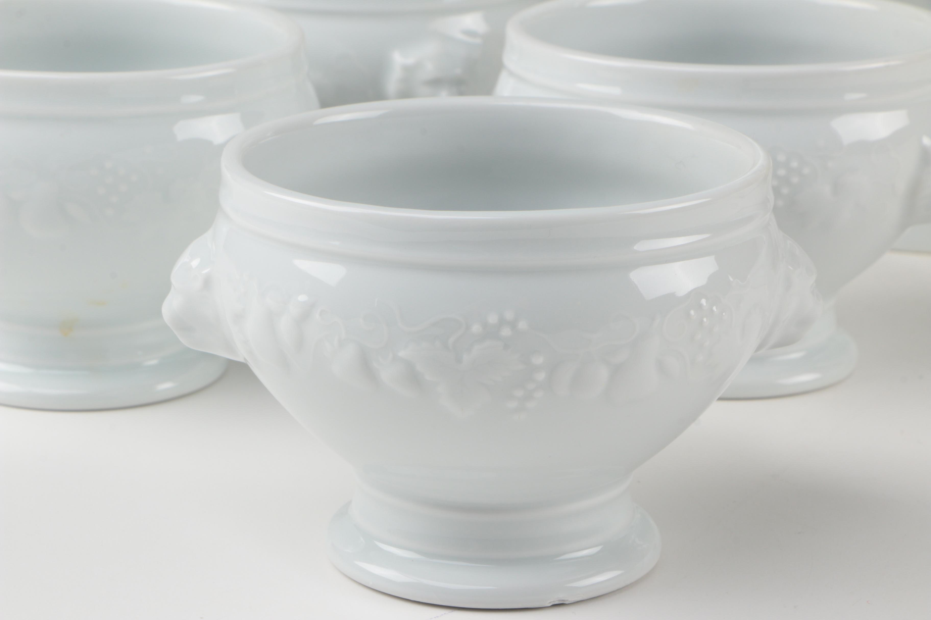 Philippe Deshoulieres French Onion Soup Bowls, Pillivuyt Tureen and Casserole
