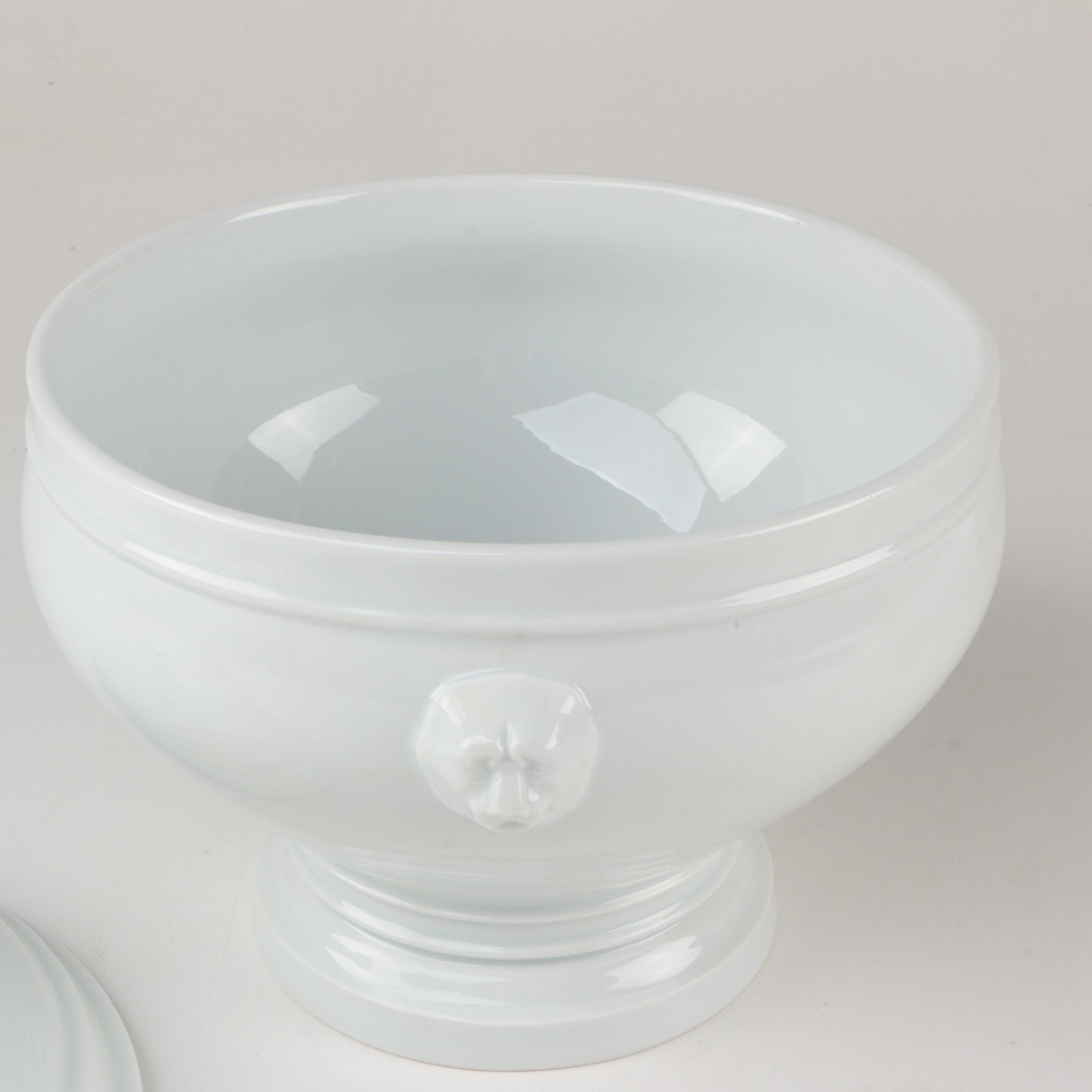 Philippe Deshoulieres French Onion Soup Bowls, Pillivuyt Tureen and Casserole
