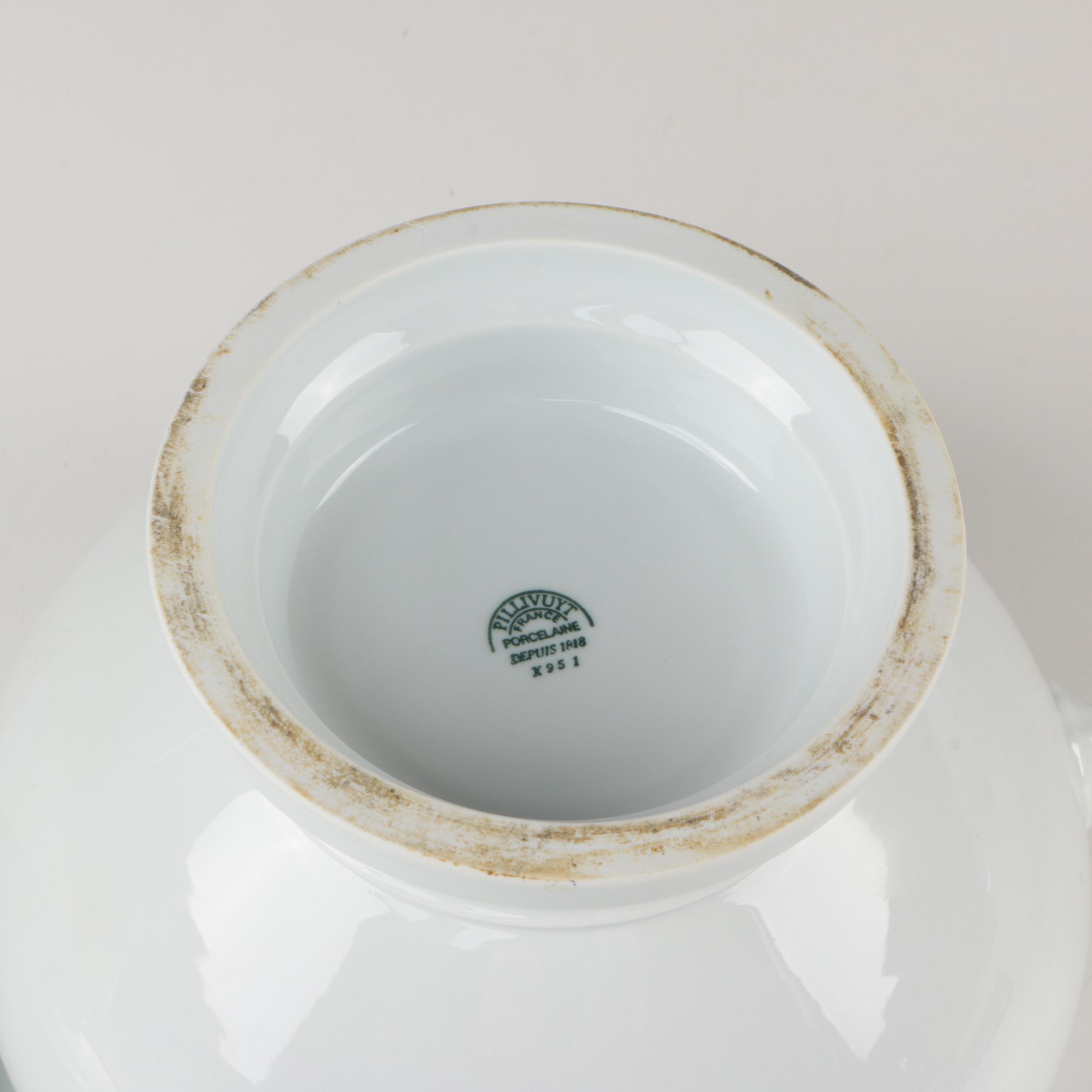 Philippe Deshoulieres French Onion Soup Bowls, Pillivuyt Tureen and Casserole