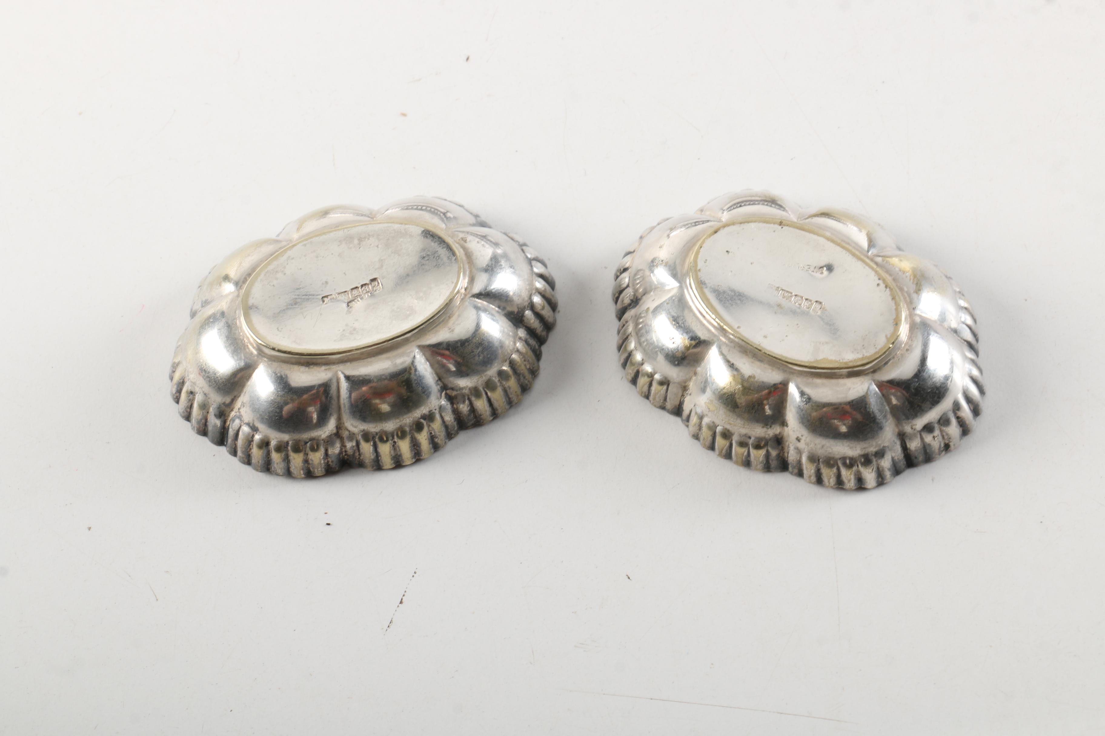 Mark Willis & Son Silver Plate Salt Cellar and Sheffield Silver Co. Gallery Tray