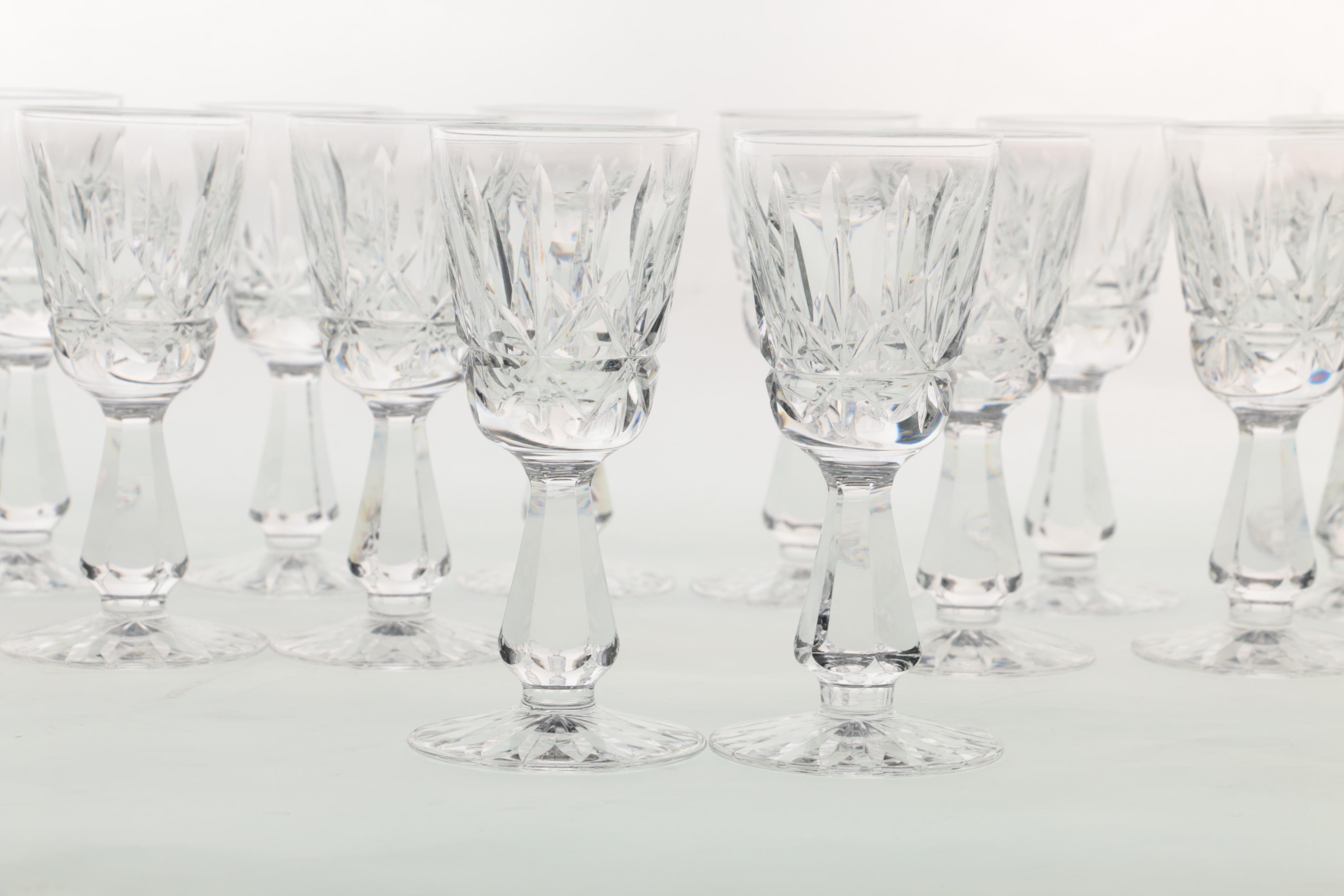 Waterford Crystal "Rosslare" Stemmed Cordials